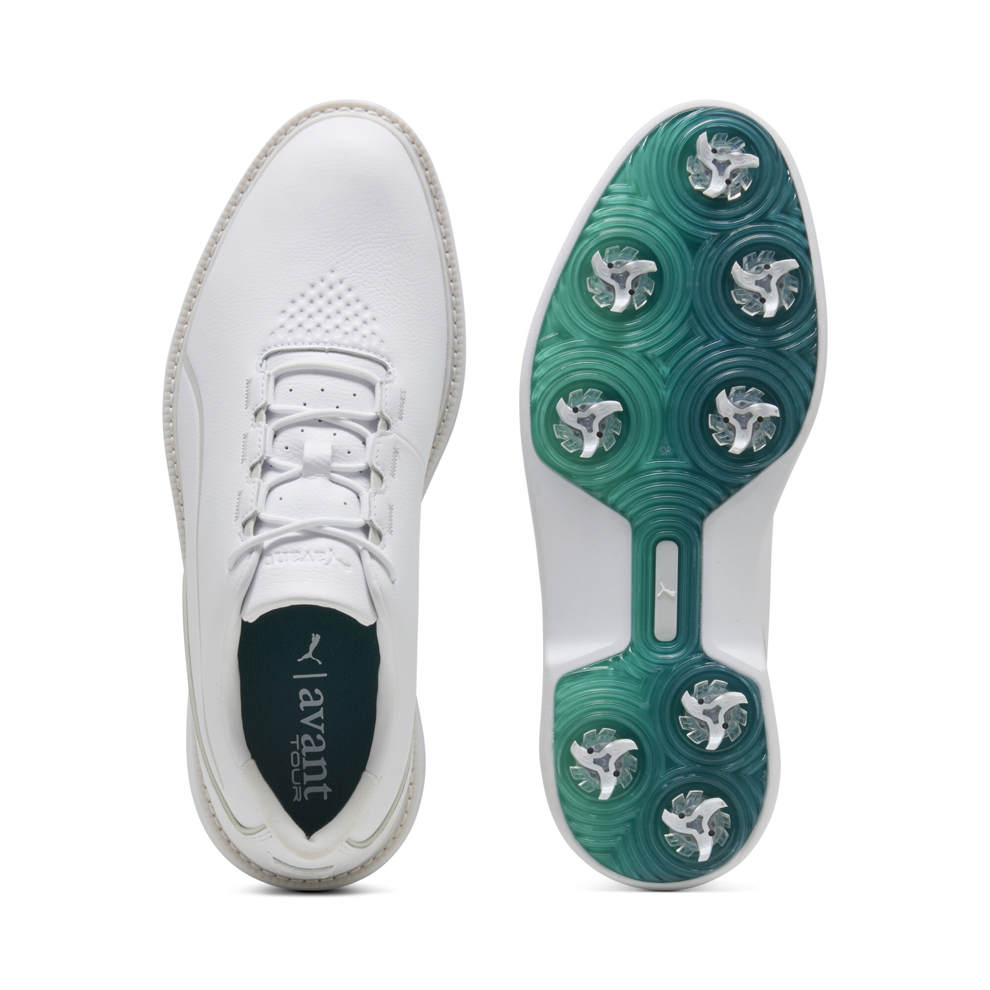 PUMA Avant Tour golfschoenen voor Heren, Grijs/Wit, Maat 41 thumbnail 4