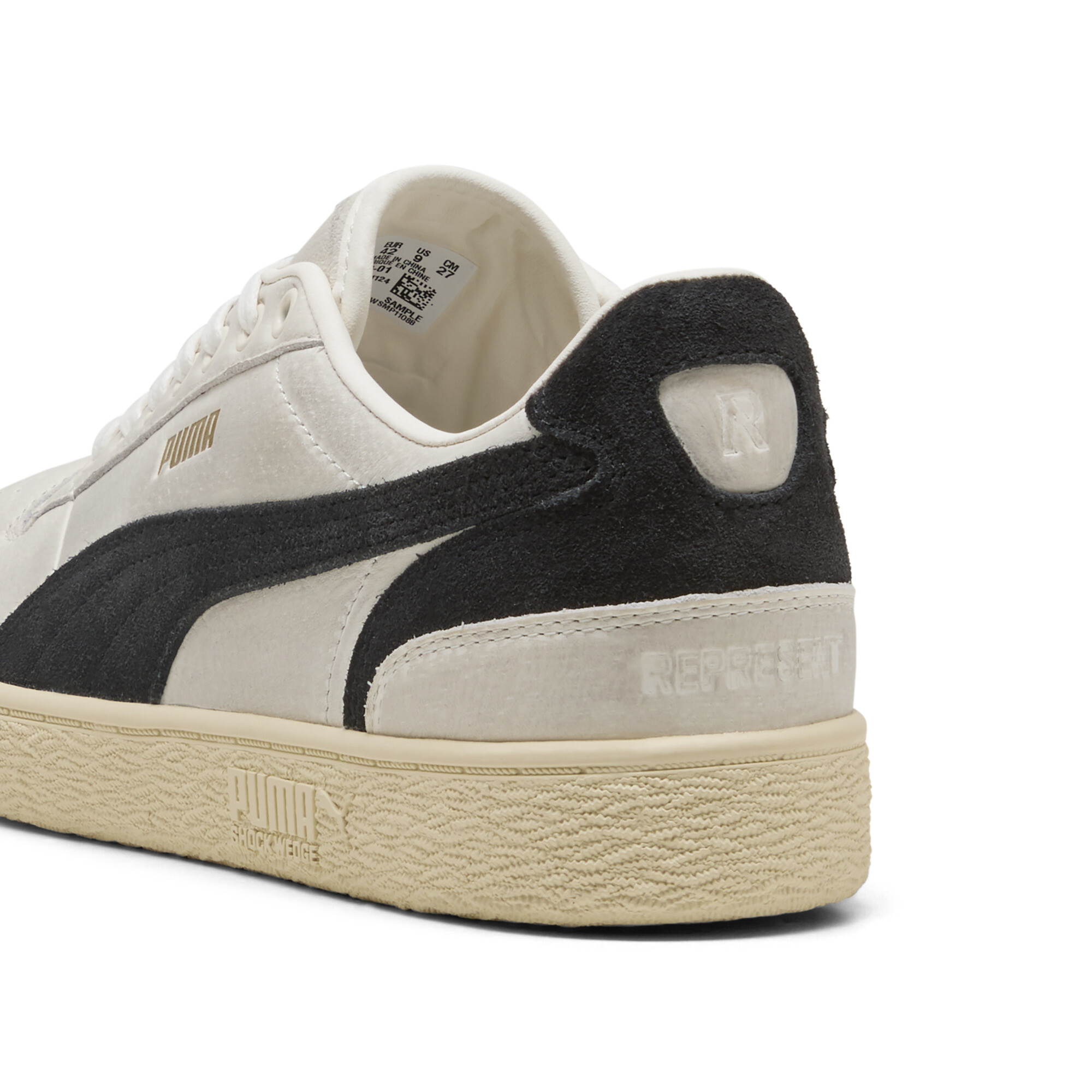 PUMA x REPRESENT Majesty uniseks sneakers voor Heren, Zwart/Wit, Maat 46 thumbnail 6