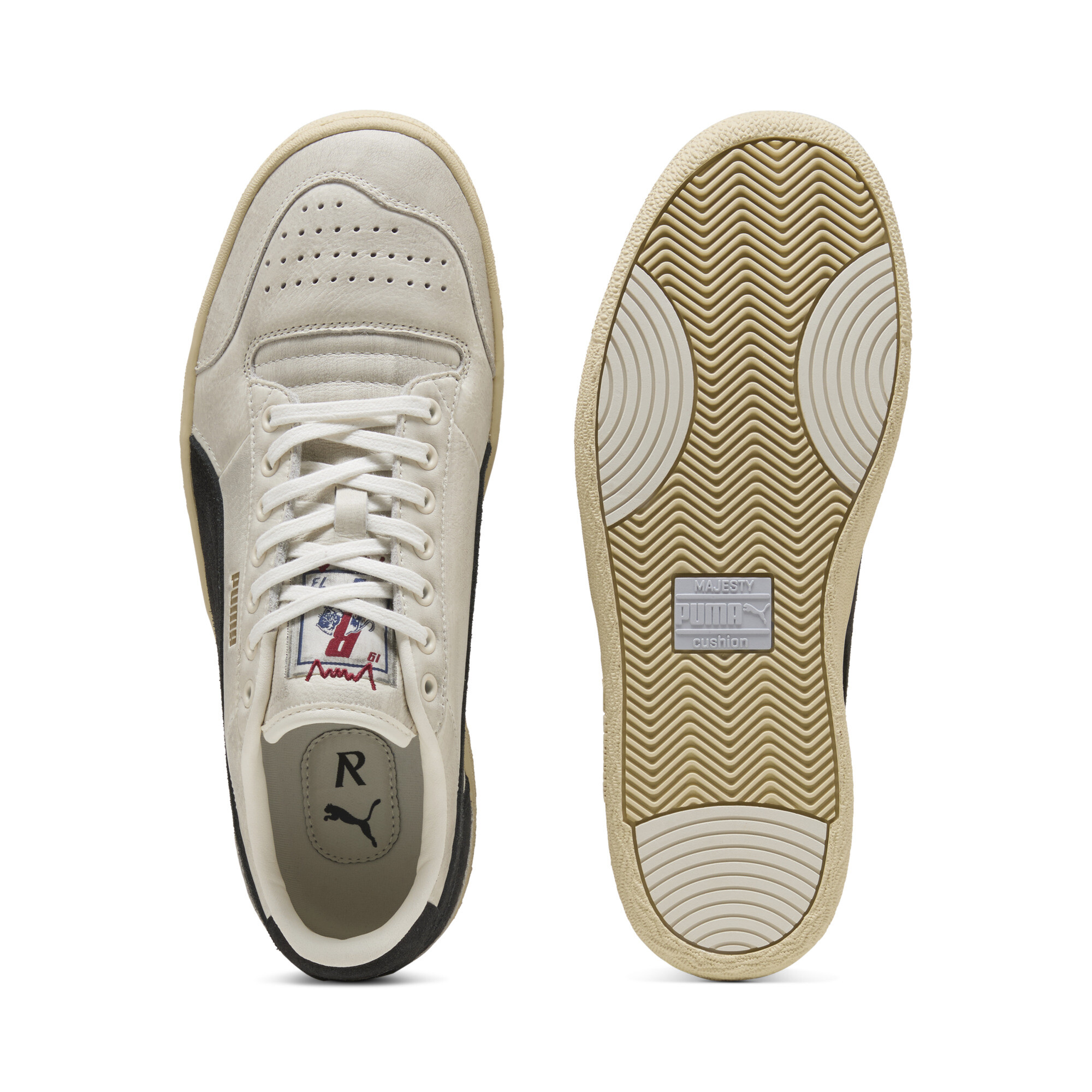 PUMA x REPRESENT Majesty uniseks sneakers voor Heren, Zwart/Wit, Maat 46 thumbnail 5