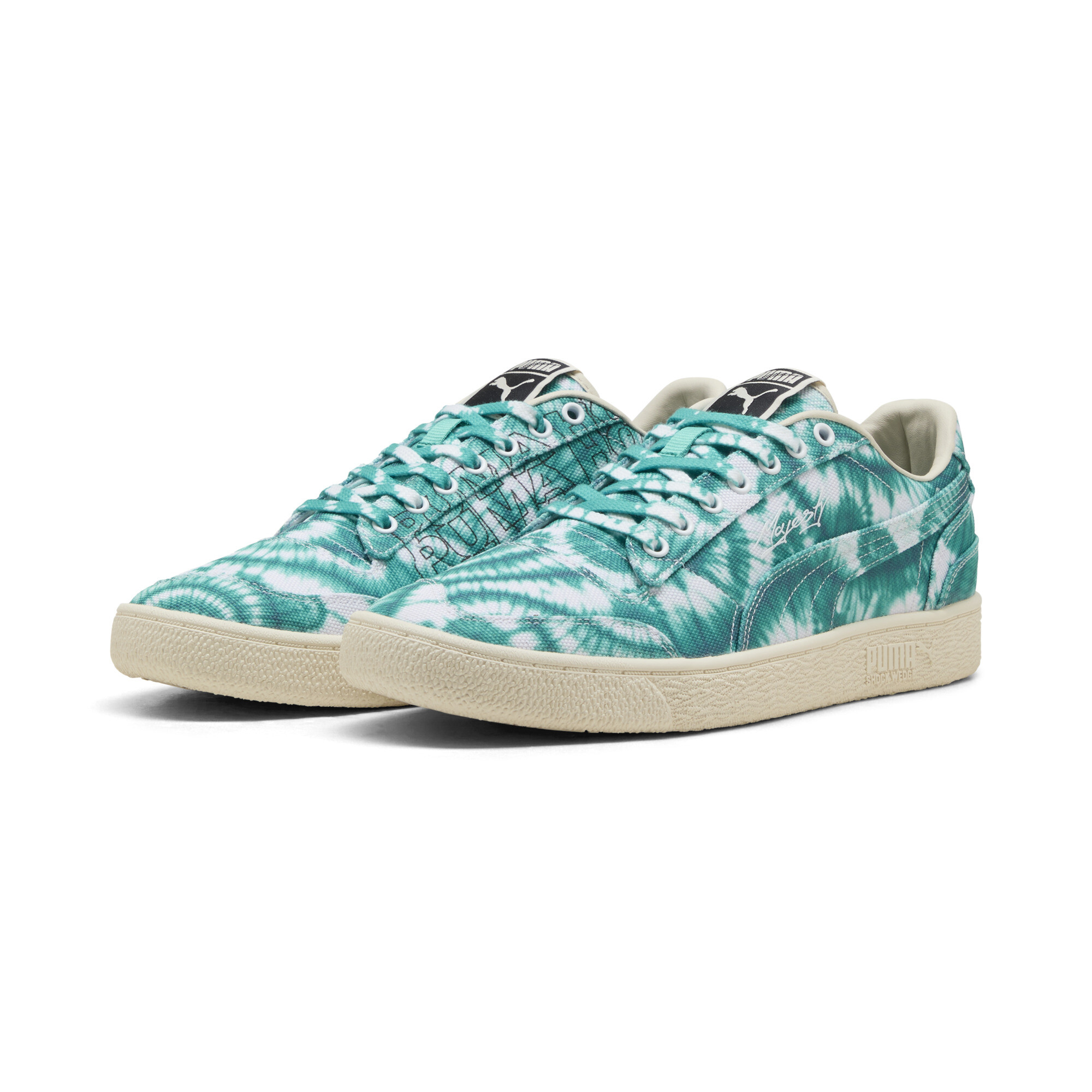 PUMA Majesty What The Fun uniseks sneakers, Groen/Wit, Maat 36 thumbnail 6