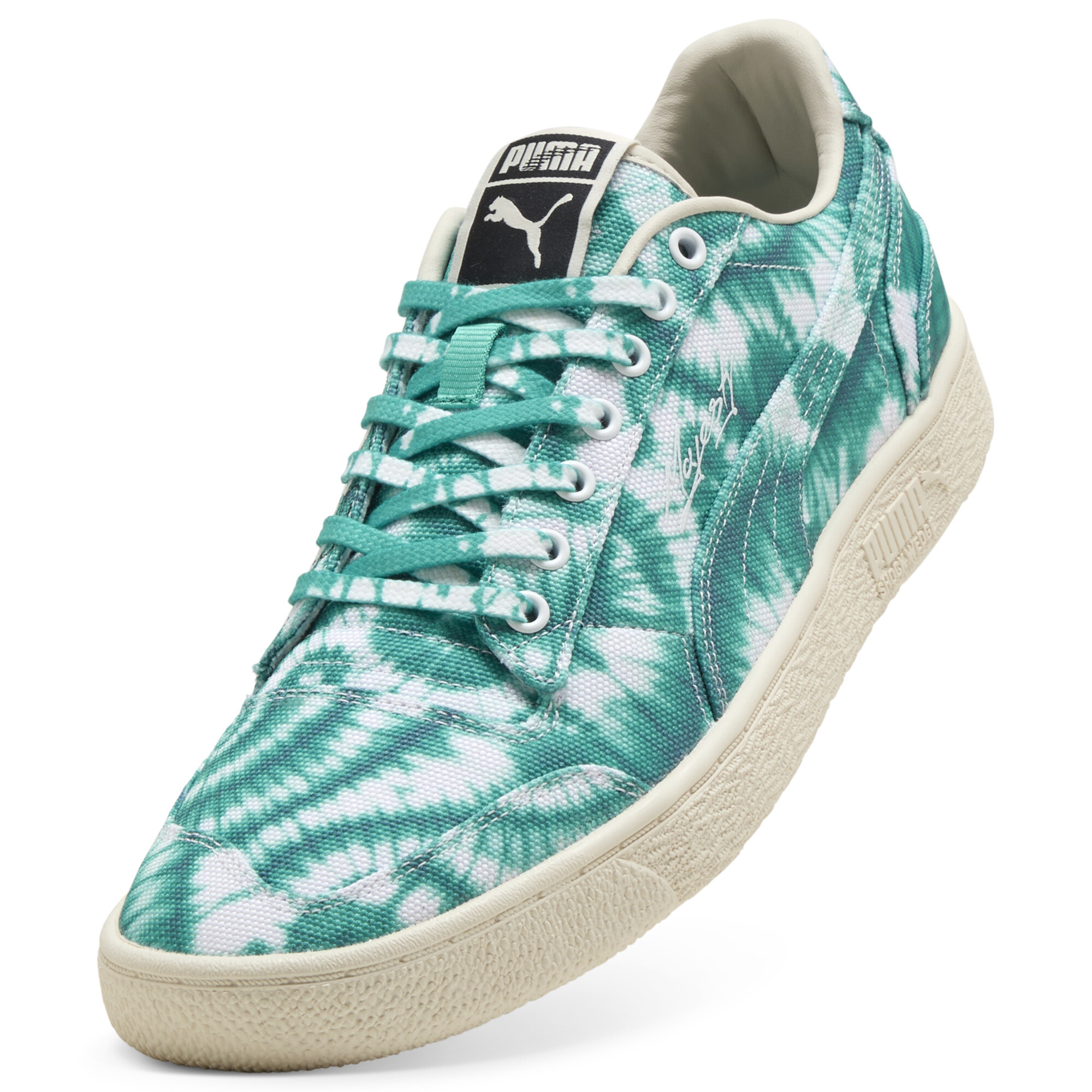 PUMA Majesty What The Fun uniseks sneakers, Groen/Wit, Maat 36 thumbnail 2