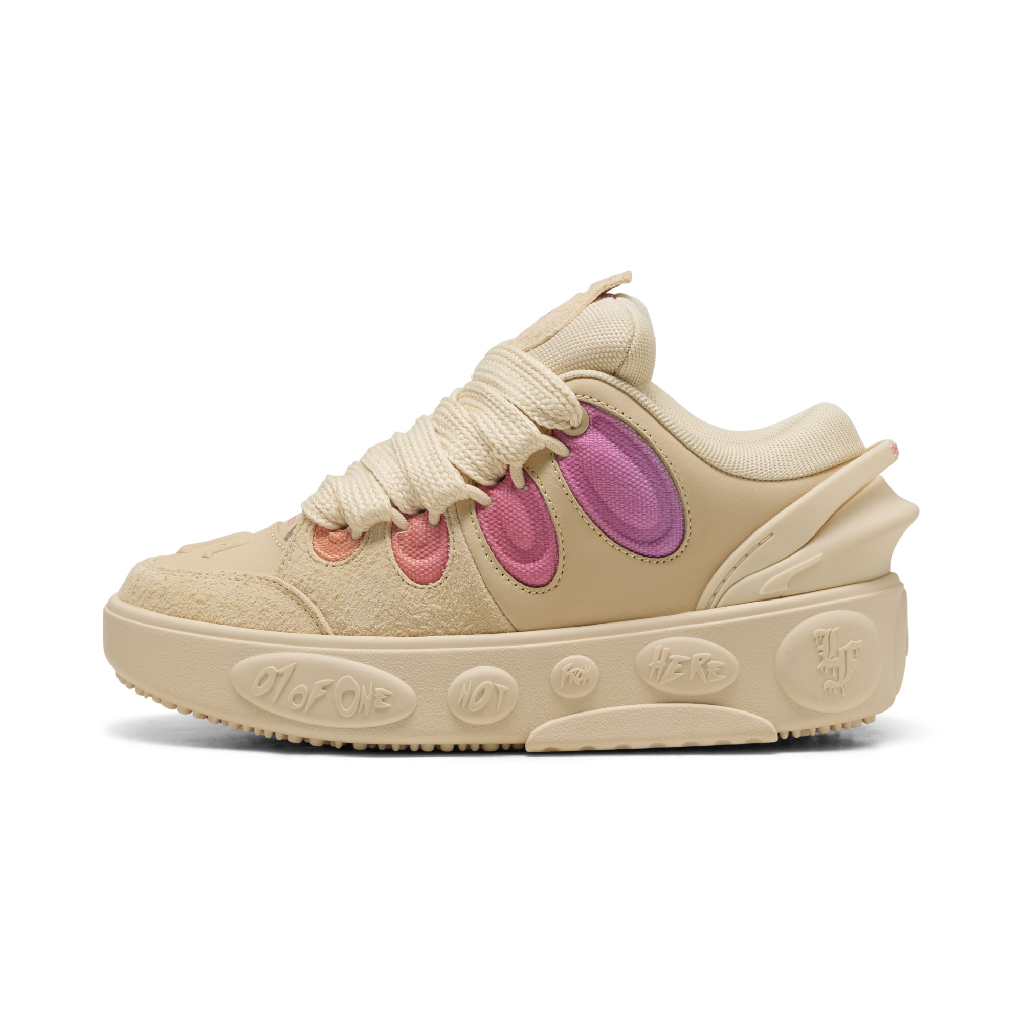 PUMA Lamelo Ball LaFrancÃ© Bright Lights Big Kids' Sneakers in Beige, Size 6