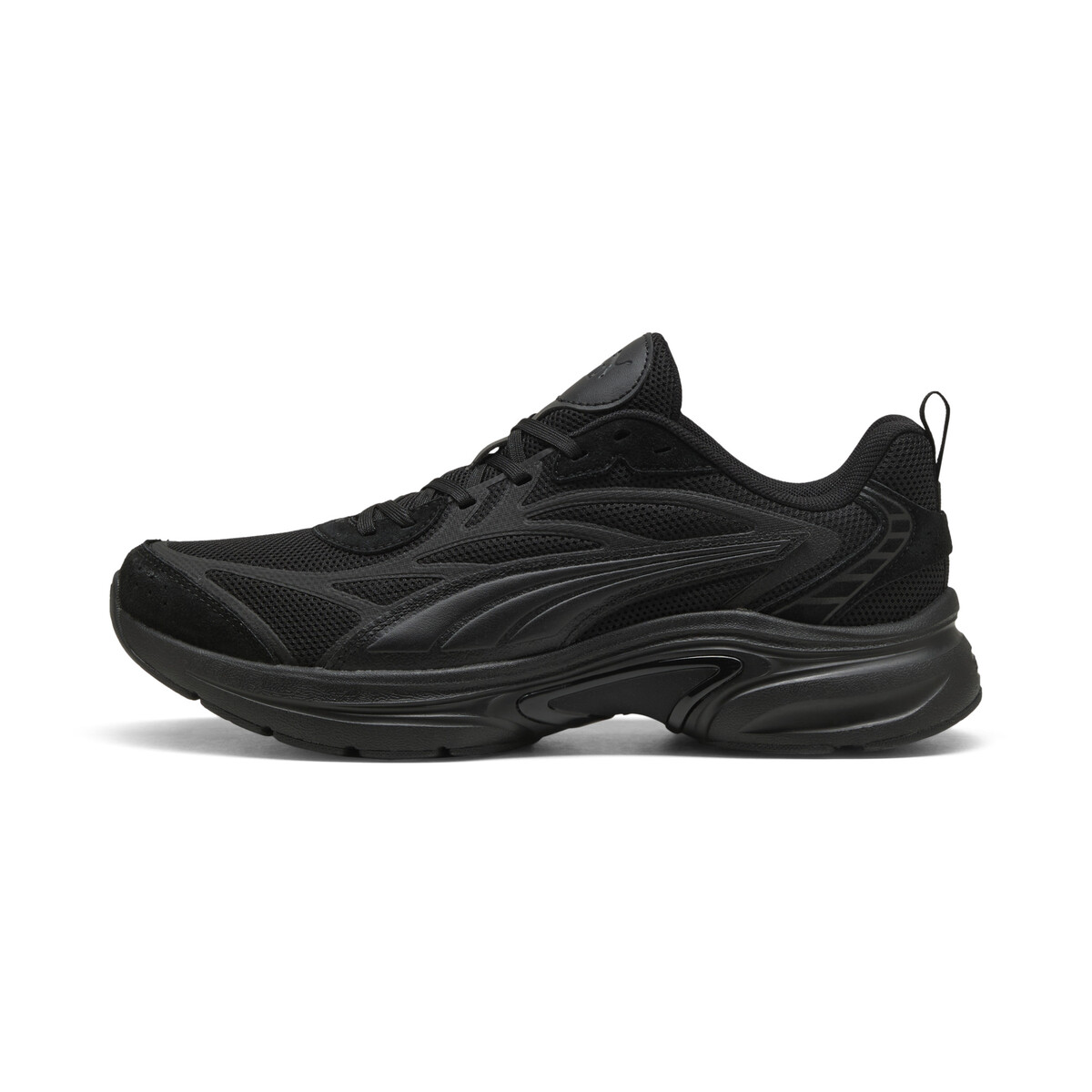 SOFTRIDE Escalate Sneakers Unisex in Black/Strong Gray by PUMA, UK 7