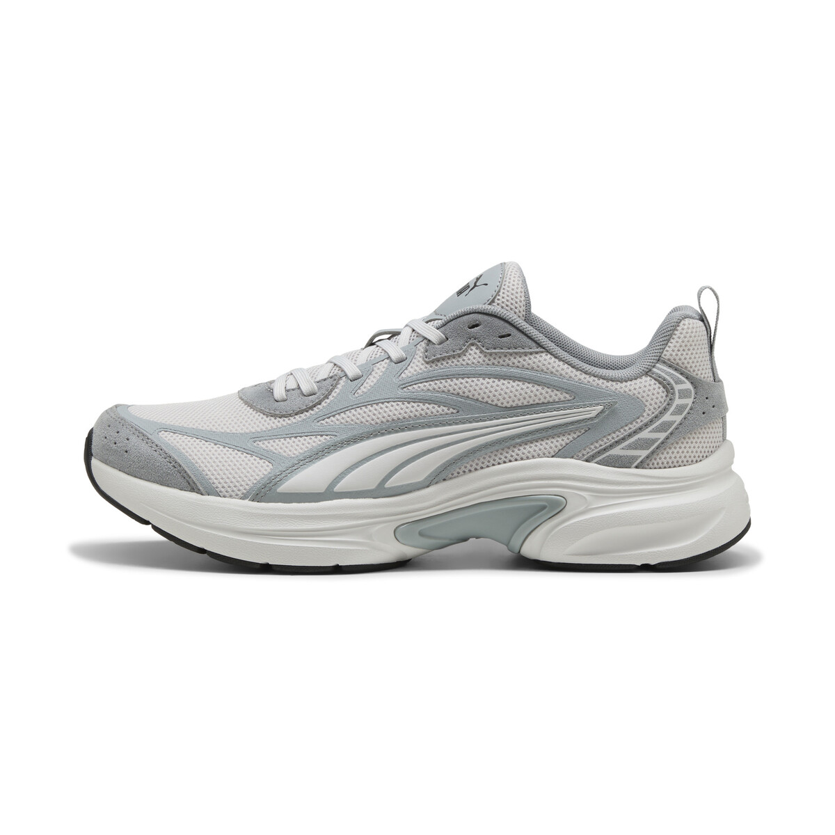 SOFTRIDE Escalate Sneakers Unisex in Feather Gray/Cool Mid Black by PUMA, UK 8