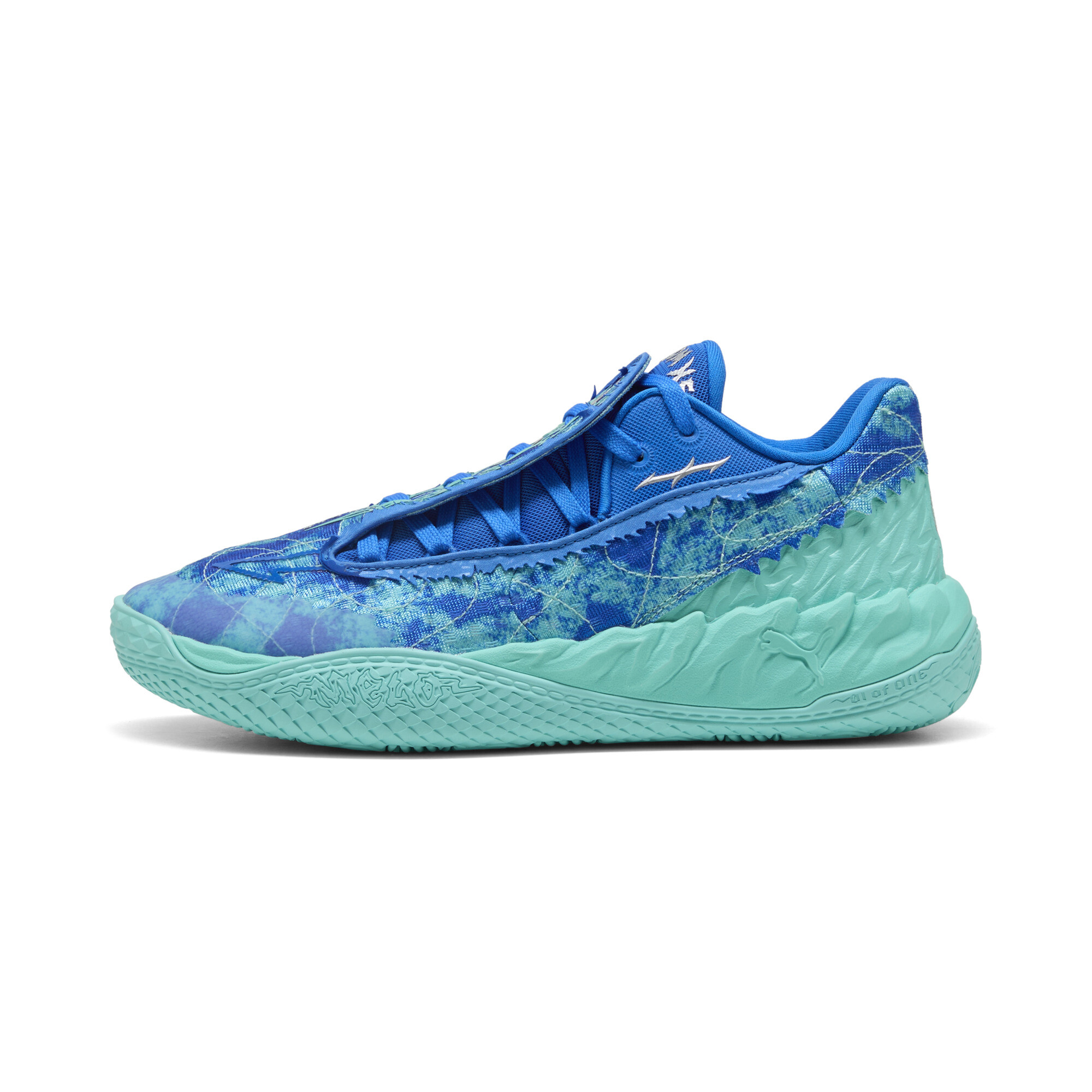 PUMA MB.05 Lo Basketball Shoes, Men's, M11/W12.5, Ultra Blue/Intense Mint
