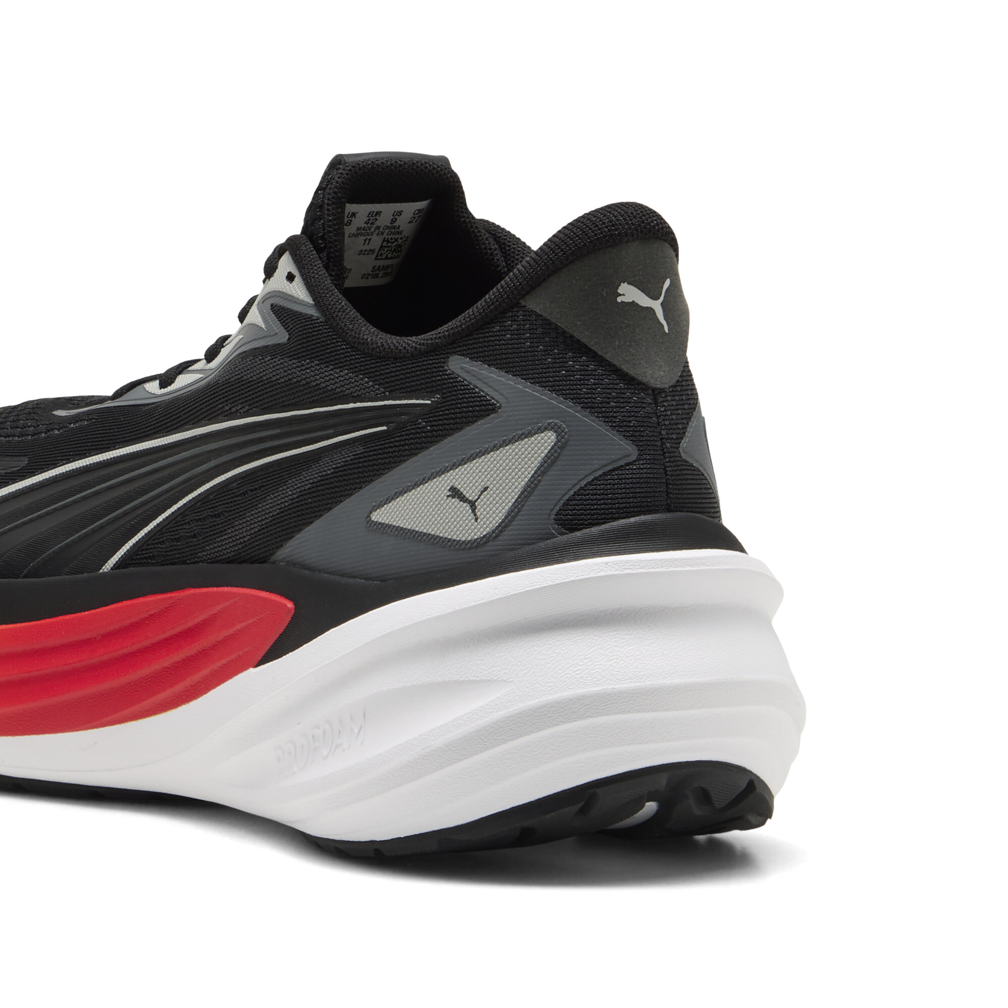 PUMA Maxima Pro uniseks hardloopschoenen, Zwart/Rood/Geel, Maat 44,5 thumbnail 5