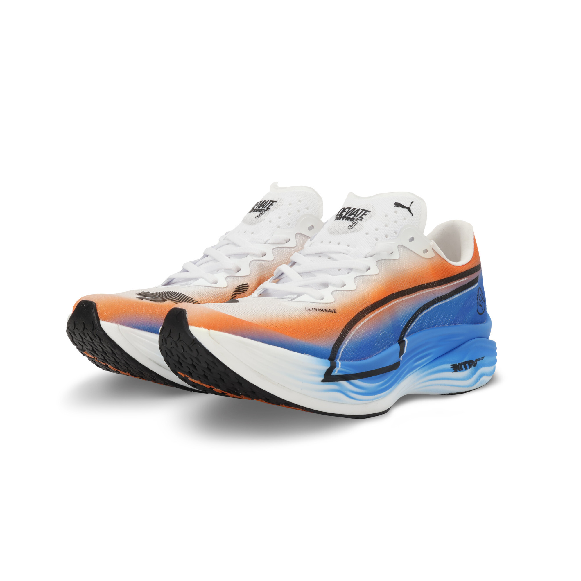 PUMA Deviate NITROâ¢ Elite 3 Ekiden hardloopschoenen voor Heren, Zwart/Wit, Maat 40 thumbnail 6