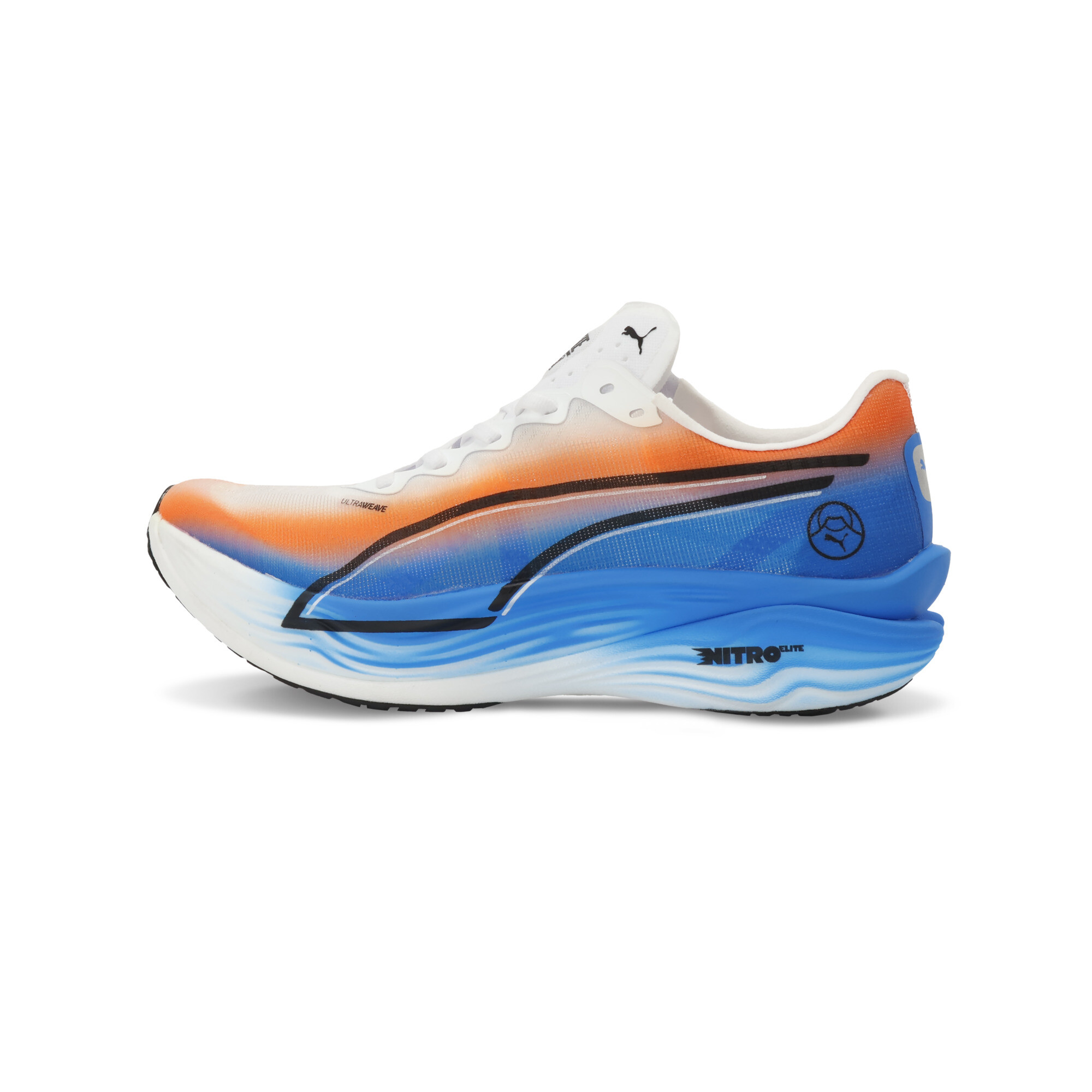 PUMA Deviate NITROâ¢ Elite 3 Ekiden hardloopschoenen voor Heren, Zwart/Wit, Maat 40