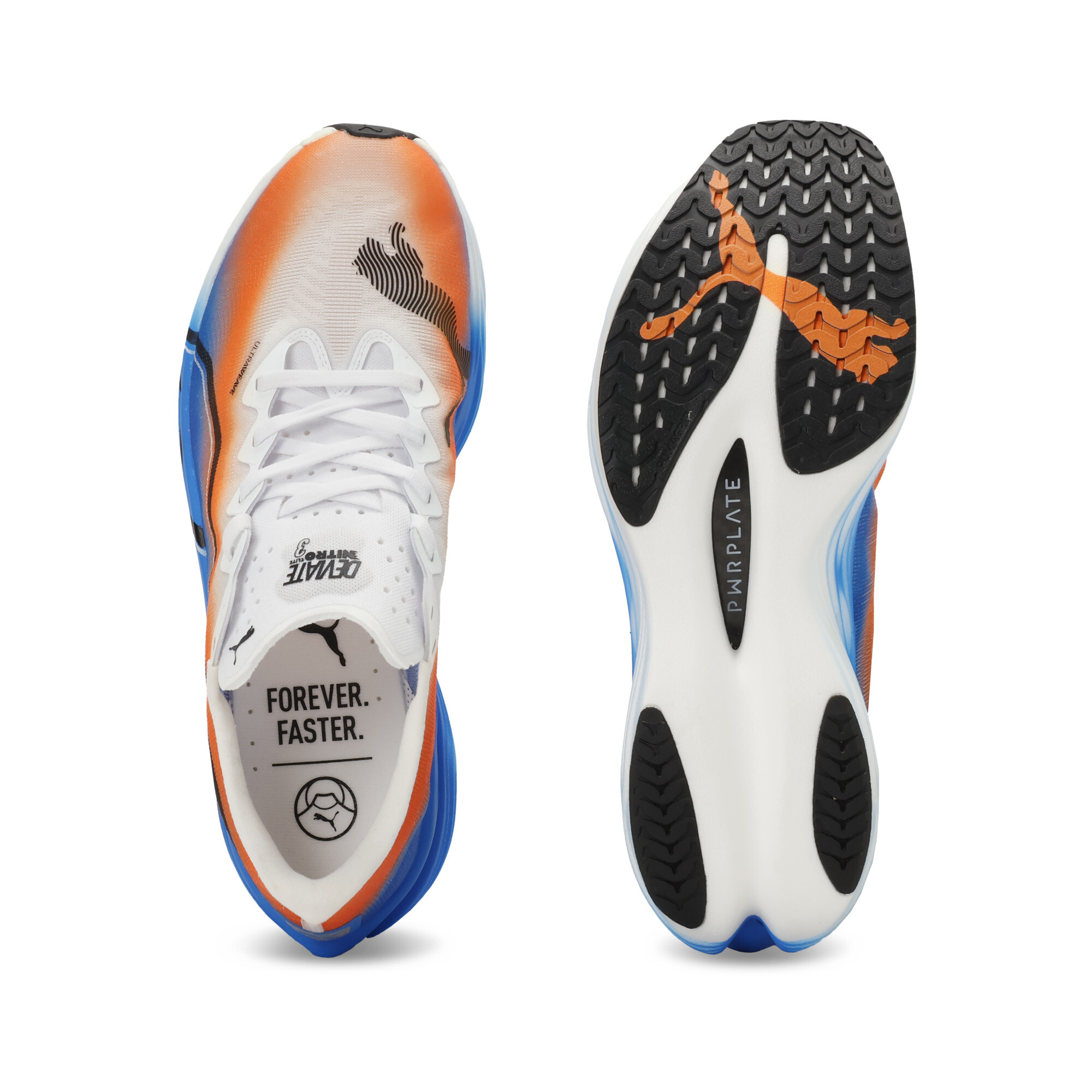 PUMA Deviate NITROâ¢ Elite 3 Ekiden hardloopschoenen voor Heren, Zwart/Wit, Maat 40 thumbnail 4