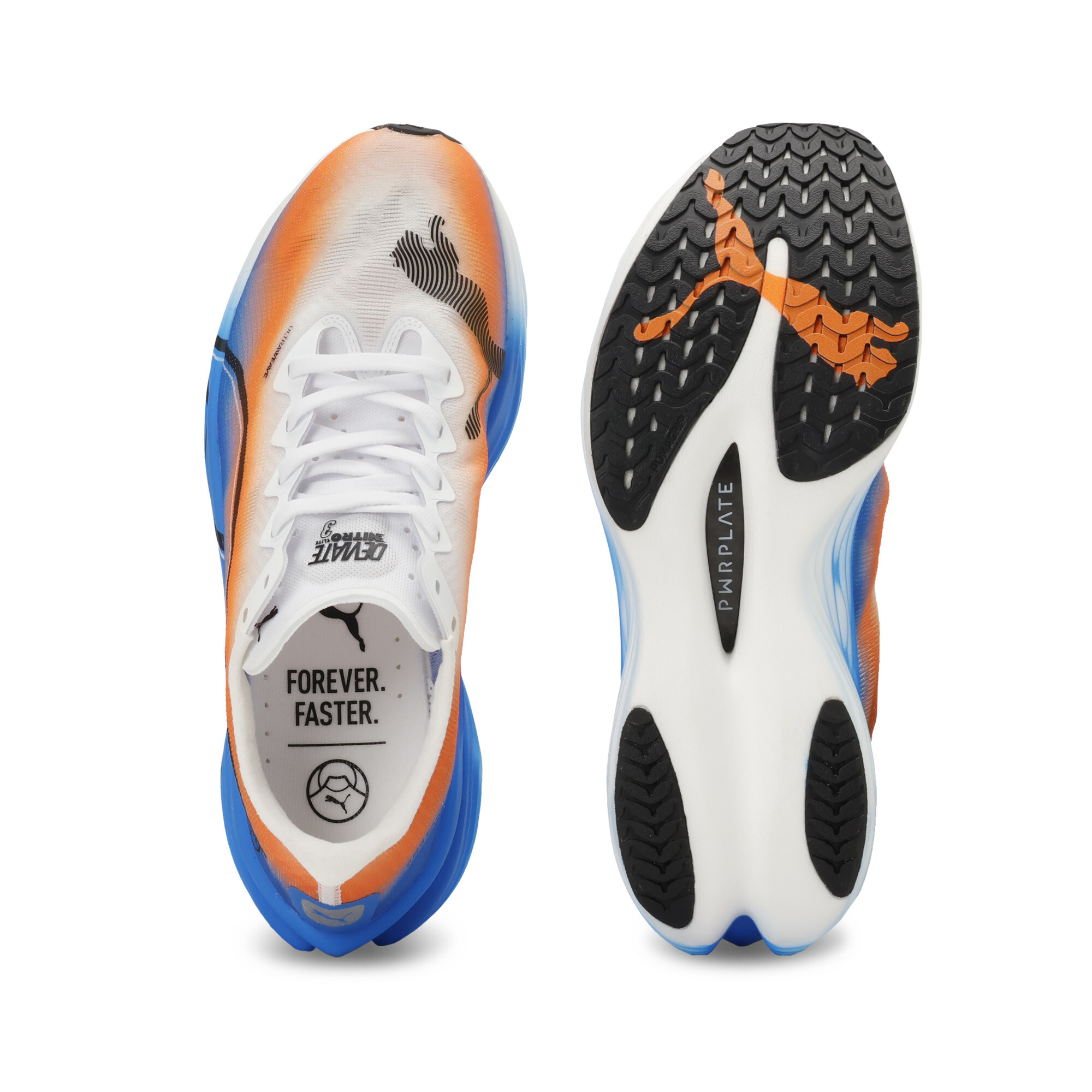 PUMA Deviate NITROâ¢ Elite 3 Ekiden hardloopschoenen voor Dames, Zwart/Wit, Maat 40,5 thumbnail 4