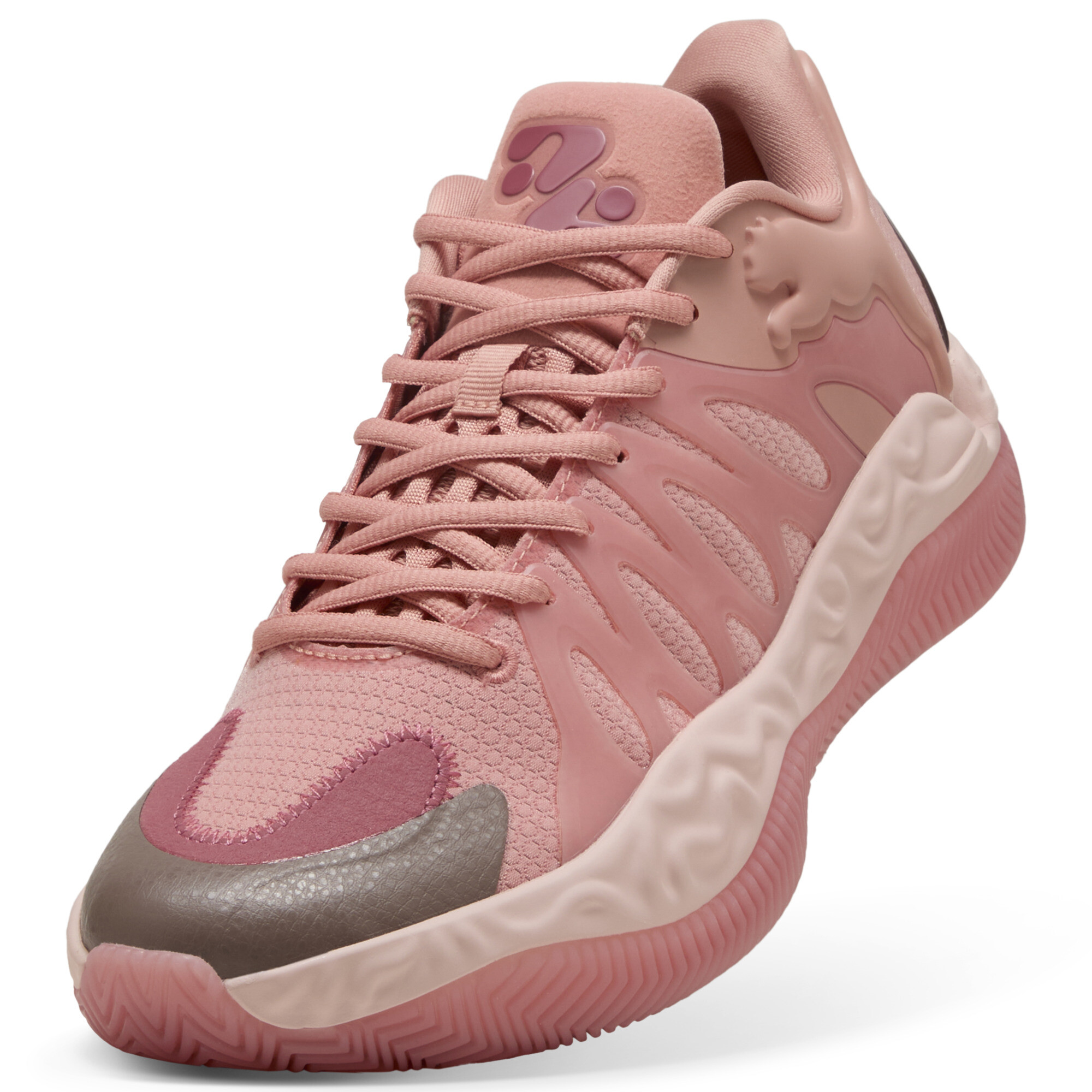 PUMA City uniseks basketbalschoenen, Roze, Maat 48 thumbnail 4