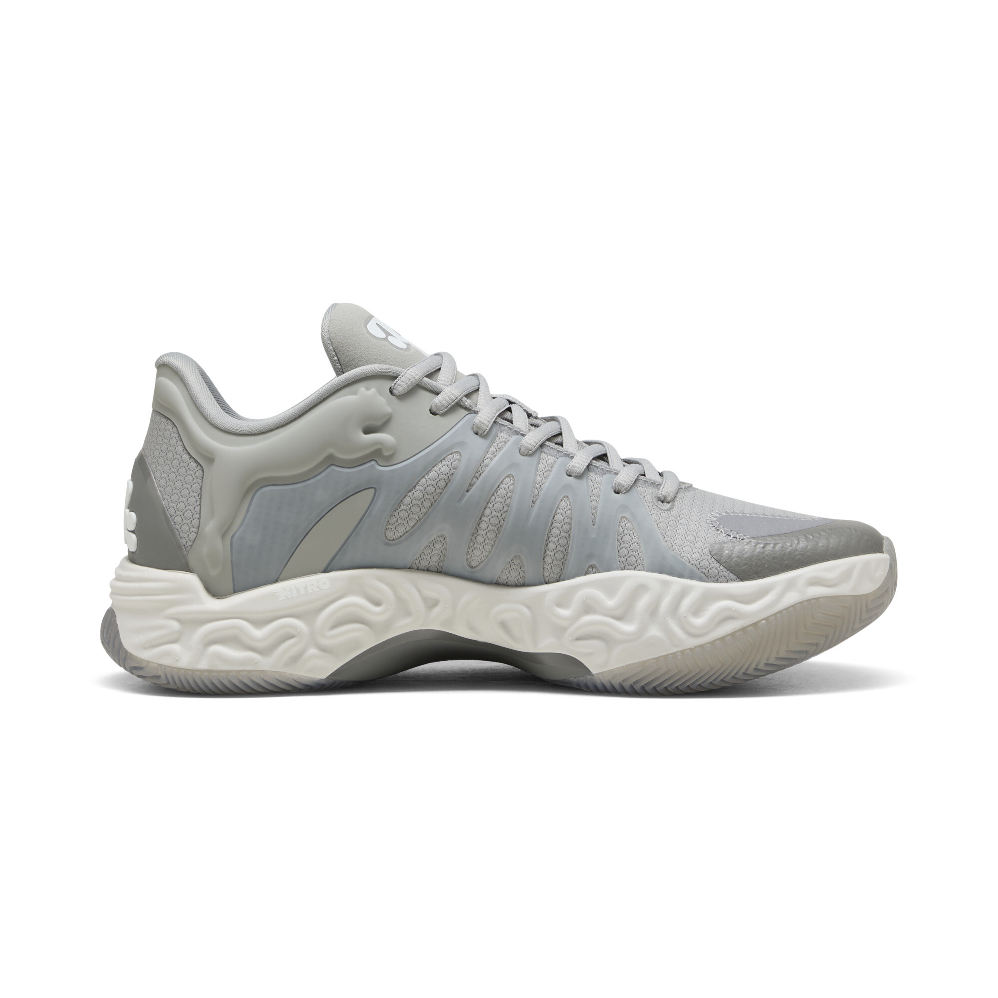 PUMA HALI 1 SMOKE uniseks basketbalschoenen, Grijs, Maat 48 thumbnail 5