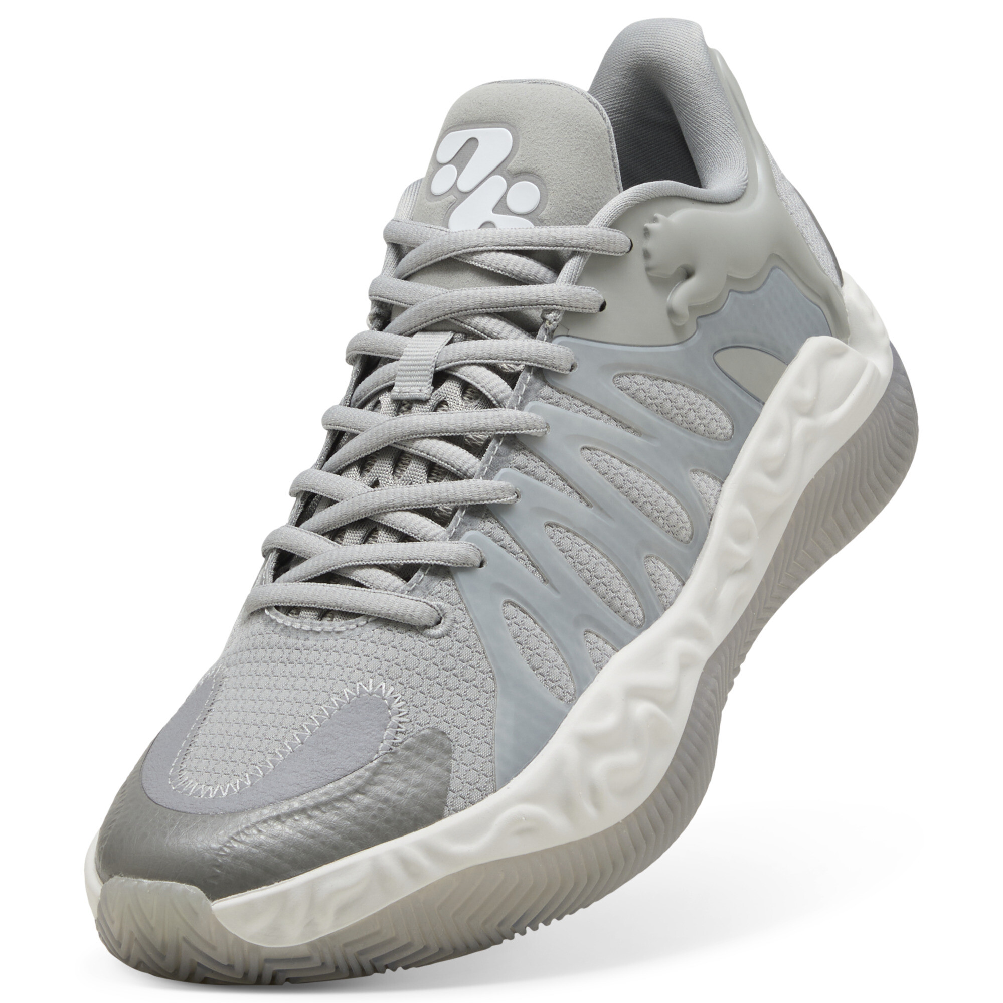 PUMA HALI 1 SMOKE uniseks basketbalschoenen, Grijs, Maat 48 thumbnail 4