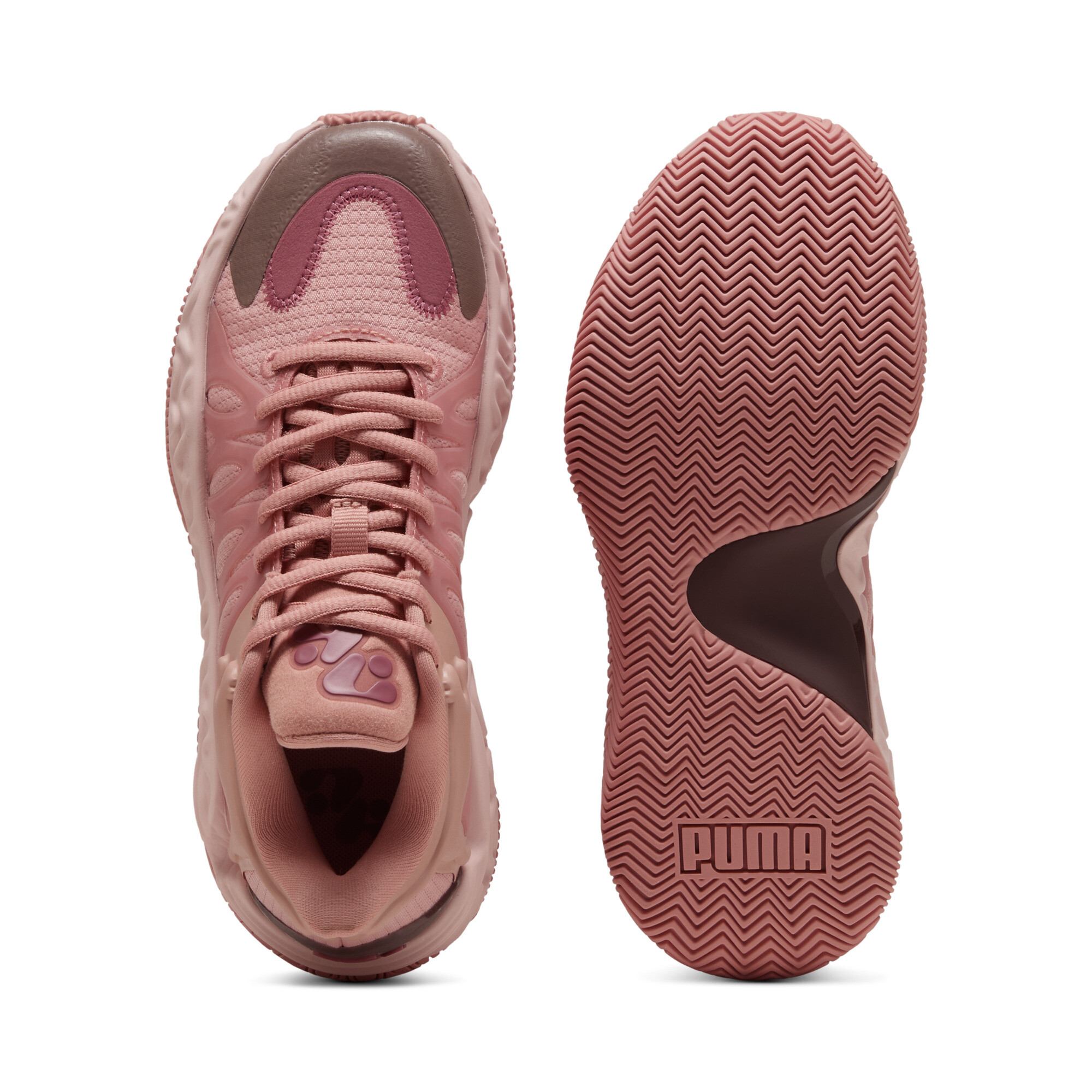 PUMA HALI 1 basketbalschoenen, Roze, Maat 38 thumbnail 6