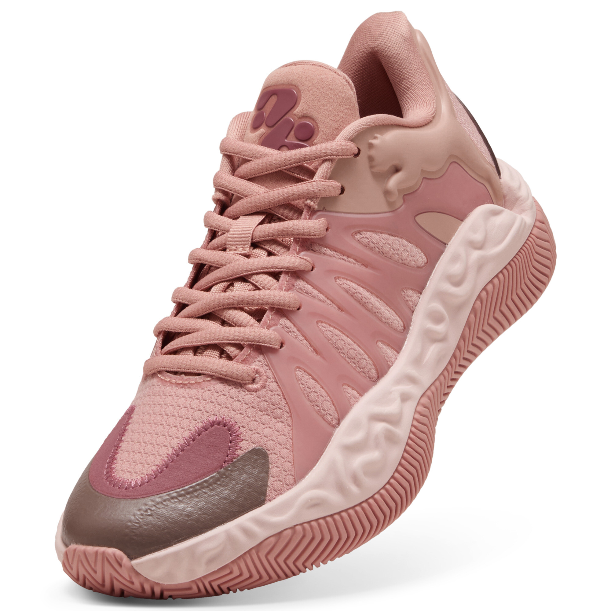 PUMA HALI 1 basketbalschoenen, Roze, Maat 38 thumbnail 4