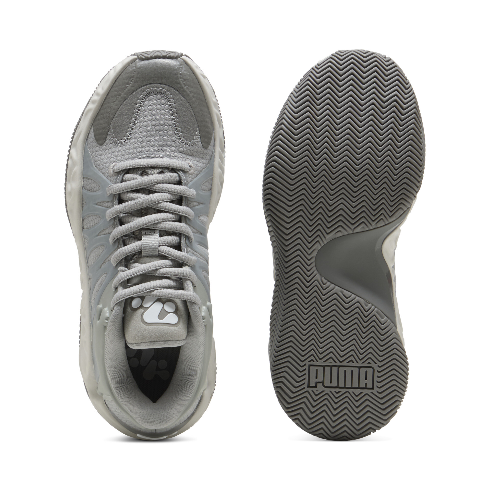 PUMA HALI 1 SMOKE basketbalschoenen, Grijs, Maat 37,5 thumbnail 6