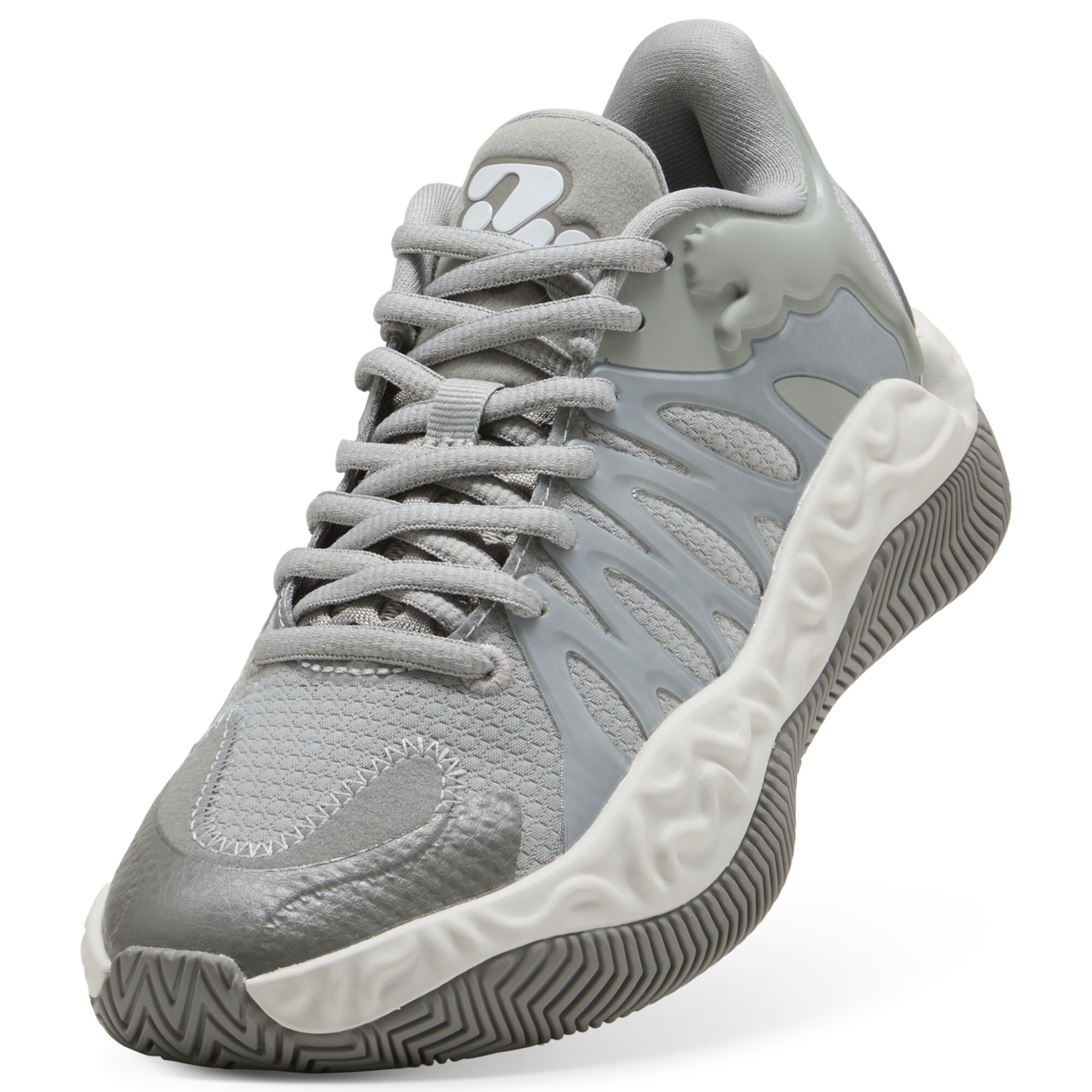 PUMA HALI 1 SMOKE basketbalschoenen, Grijs, Maat 37,5 thumbnail 4