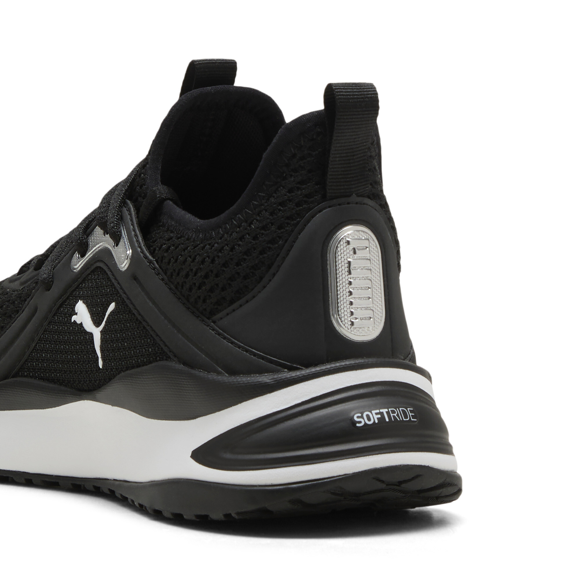 PUMA SOFTRIDE Karma sneakers voor Dames, Zwart/Wit/Zilver, Maat 40 thumbnail 5