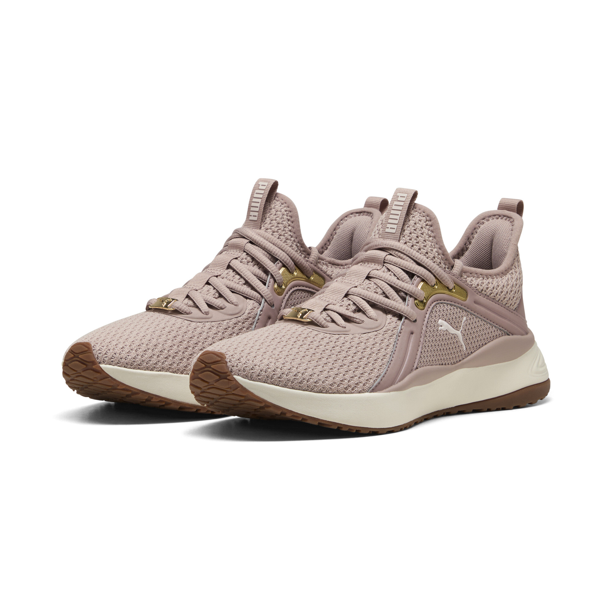 PUMA SOFTRIDE Karma sneakers voor Dames, Roze/Wit/Goud, Maat 39 thumbnail 6