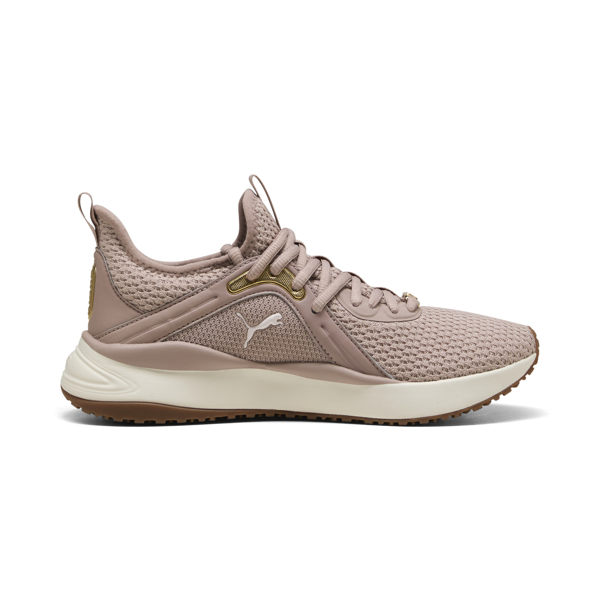 PUMA SOFTRIDE Karma sneakers voor Dames, Roze/Wit/Goud, Maat 39 thumbnail 3