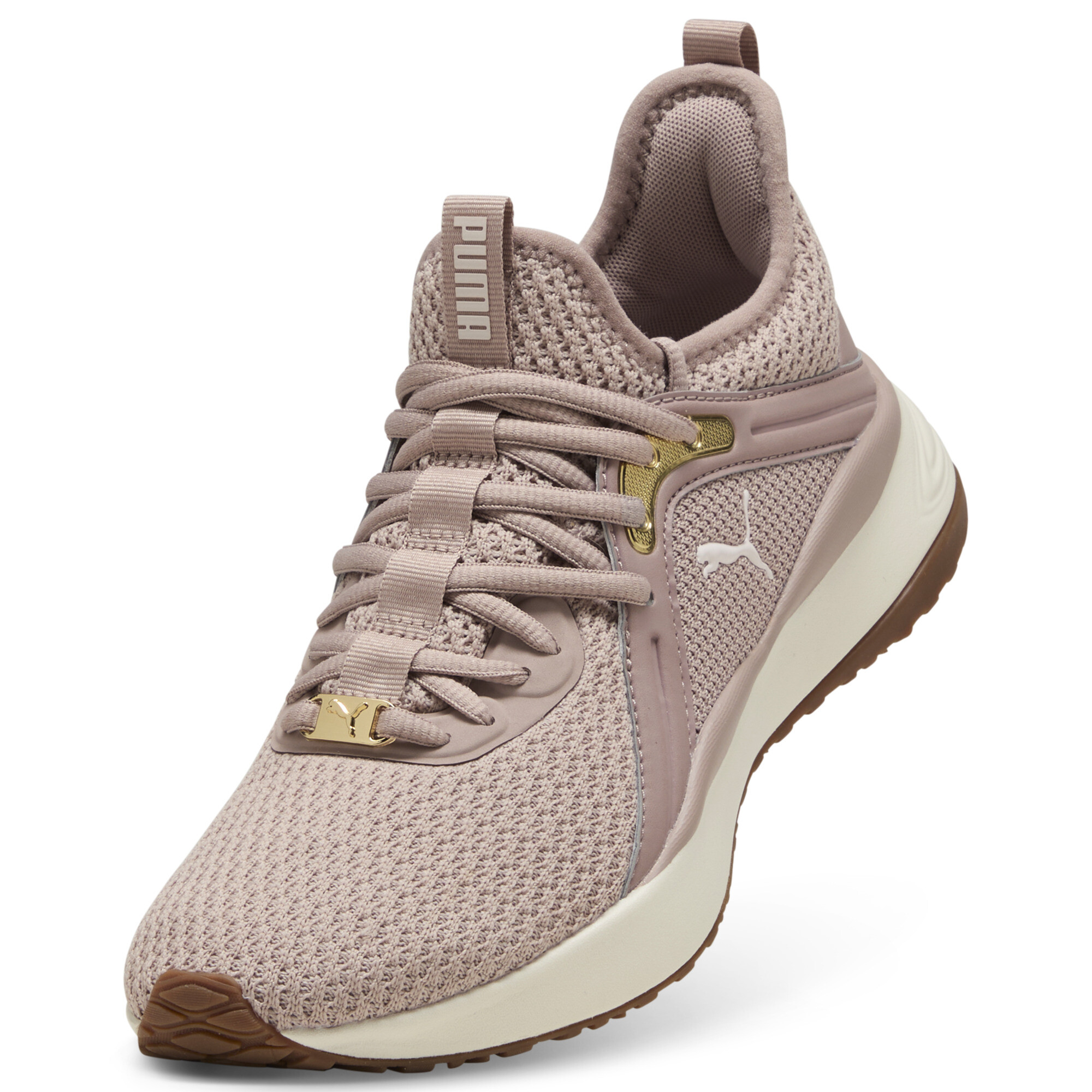 PUMA SOFTRIDE Karma sneakers voor Dames, Roze/Wit/Goud, Maat 39 thumbnail 2