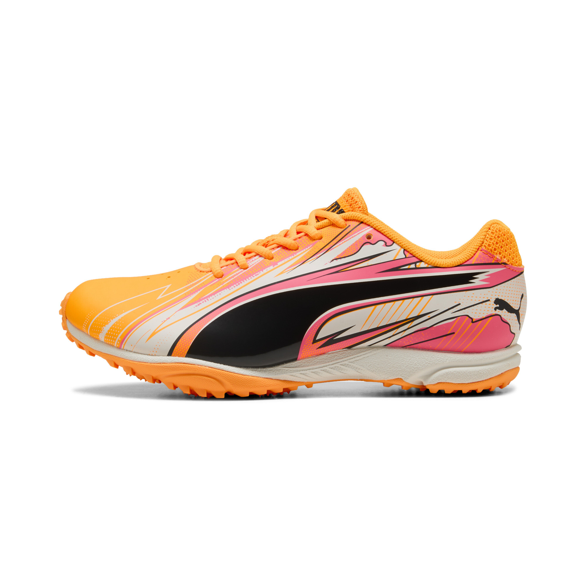 PUMA evoSPEED Haraka Sparked Big Kids' Track & Field Spikeless Running Shoes in Orange, Size 6.5