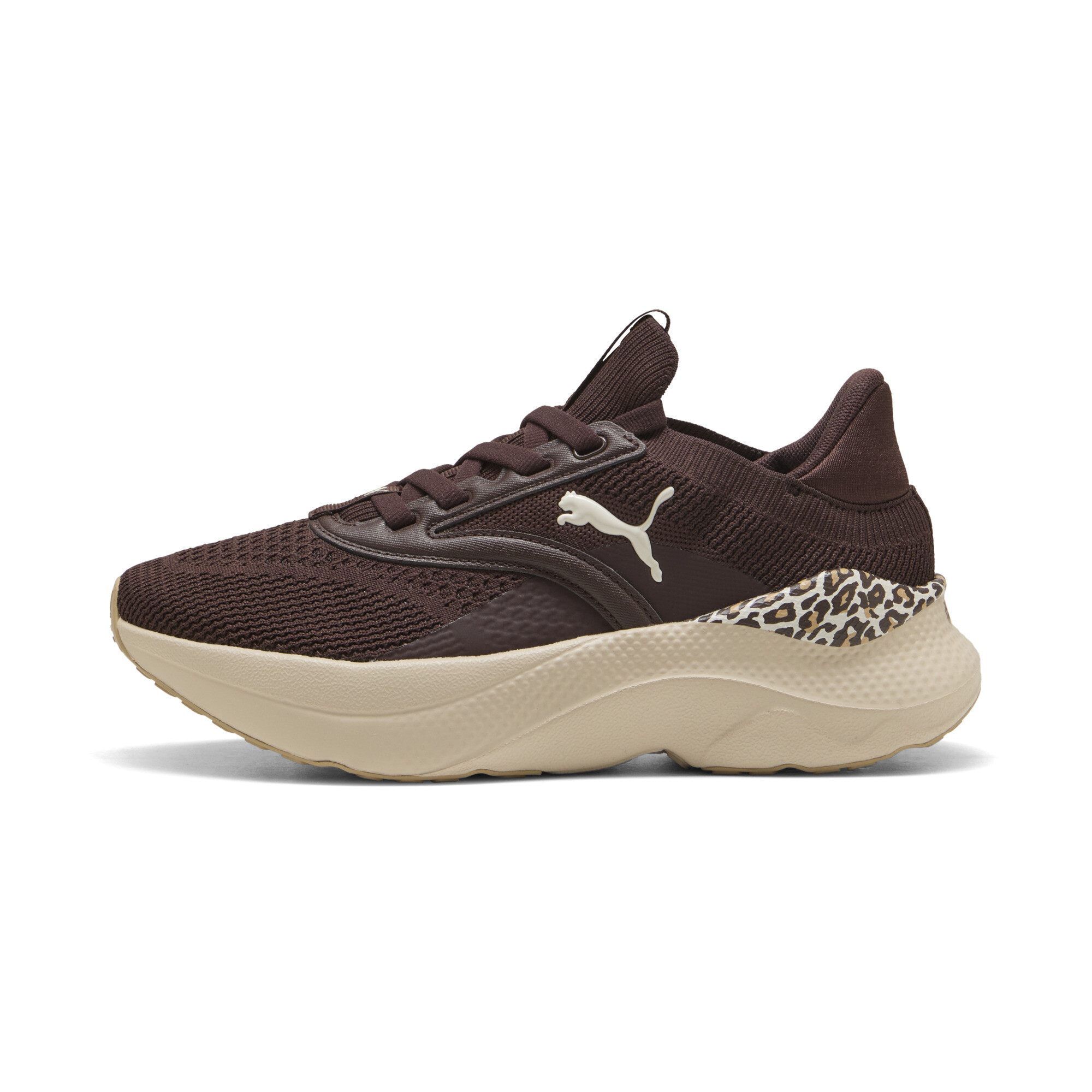 PUMA SOFTRIDE Mayve Animal sneakers voor Dames, Bruin, Maat 39