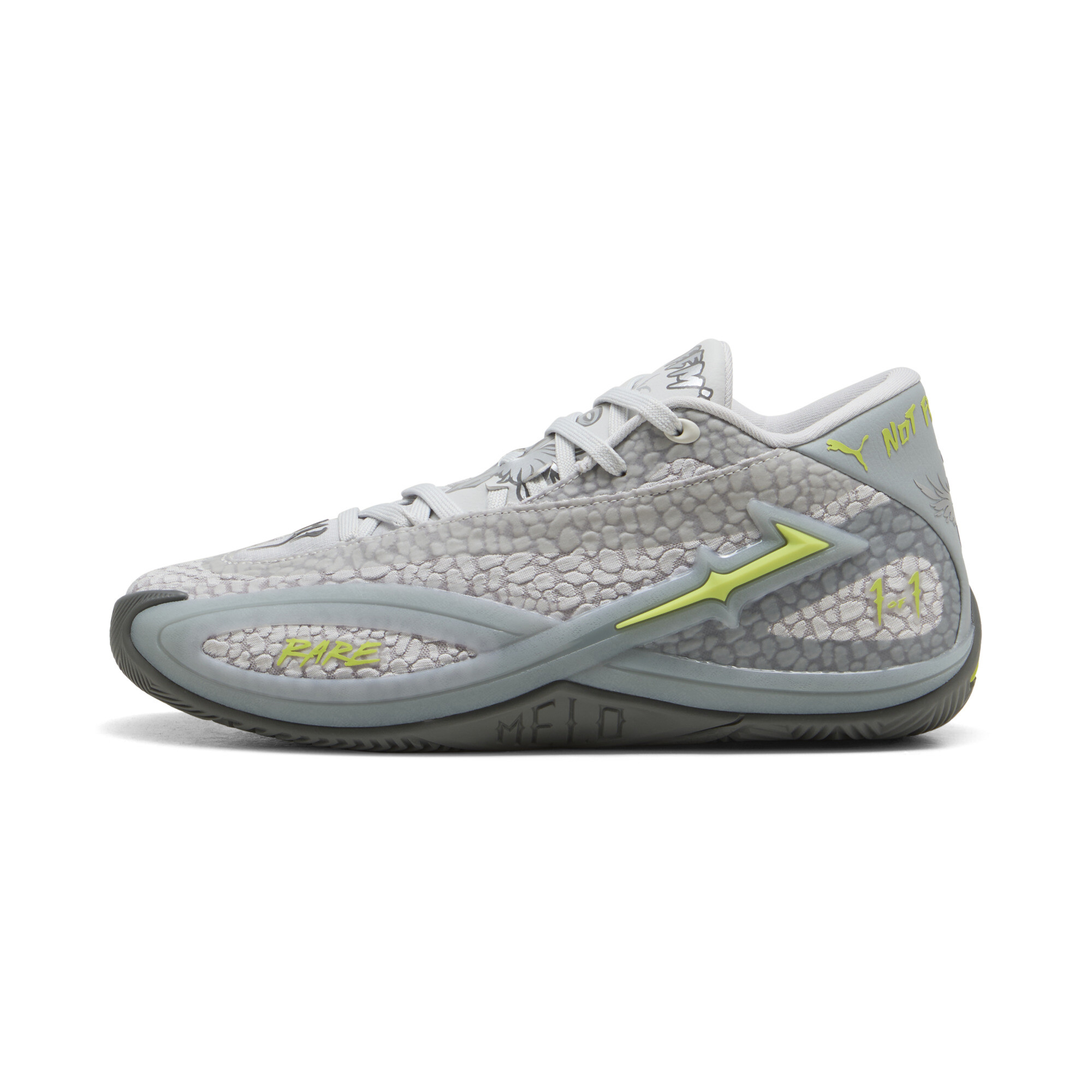PUMA Buty do koszykówki unisex MB.06 Hills, Akcesoria, Szary, 44.5