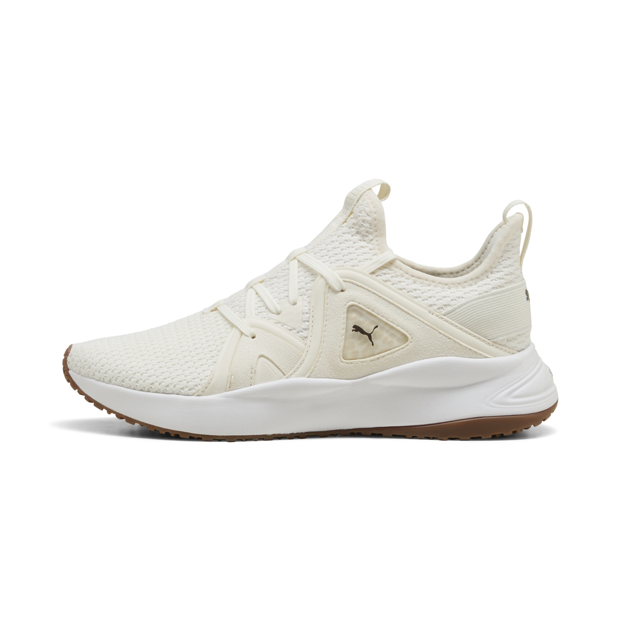 PUMA Softride Bella Cheetah Women's Sneakers in White, Size 7