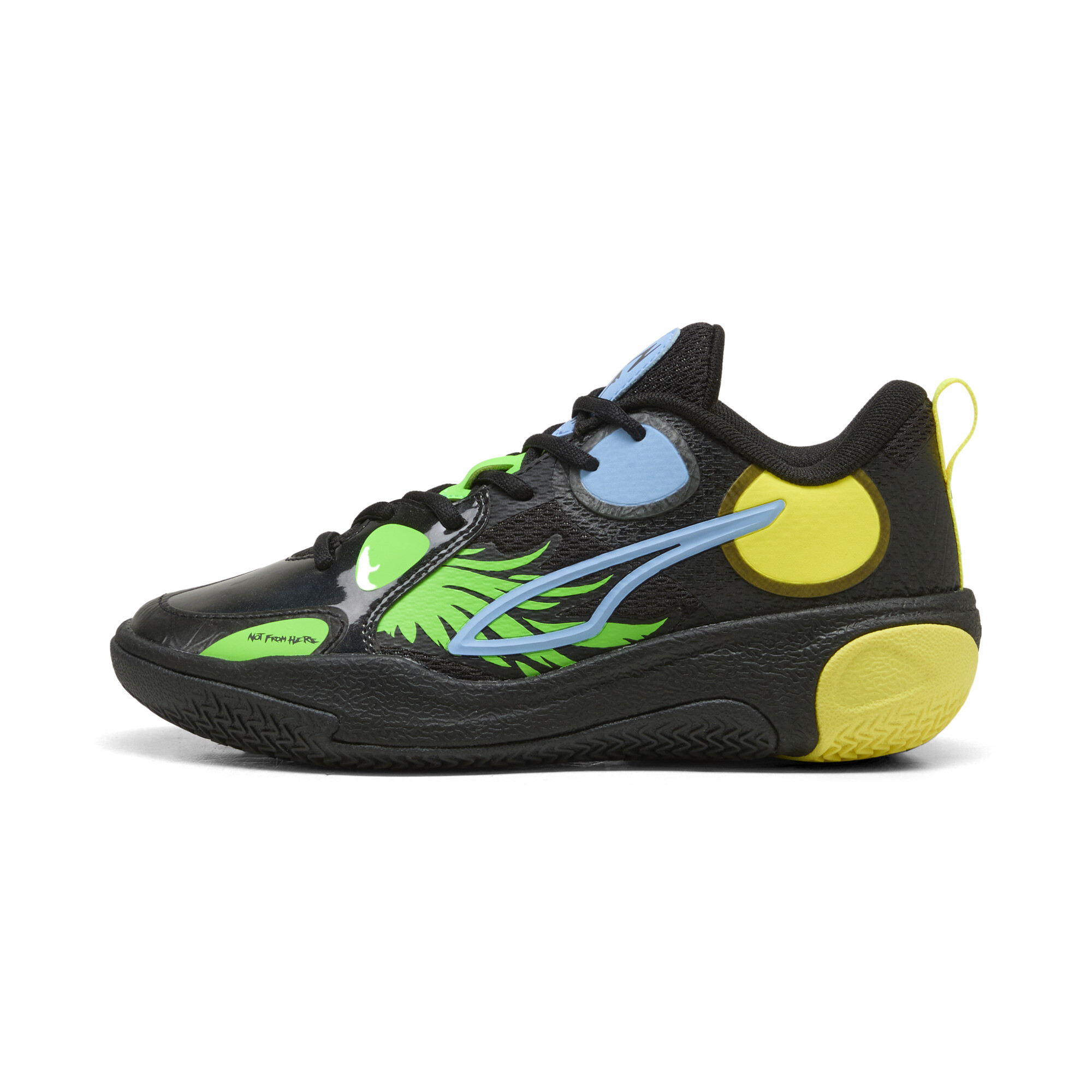 PUMA Młodzieżowe buty koszykarskie MB World.01, Buty, Czarny, 38.5