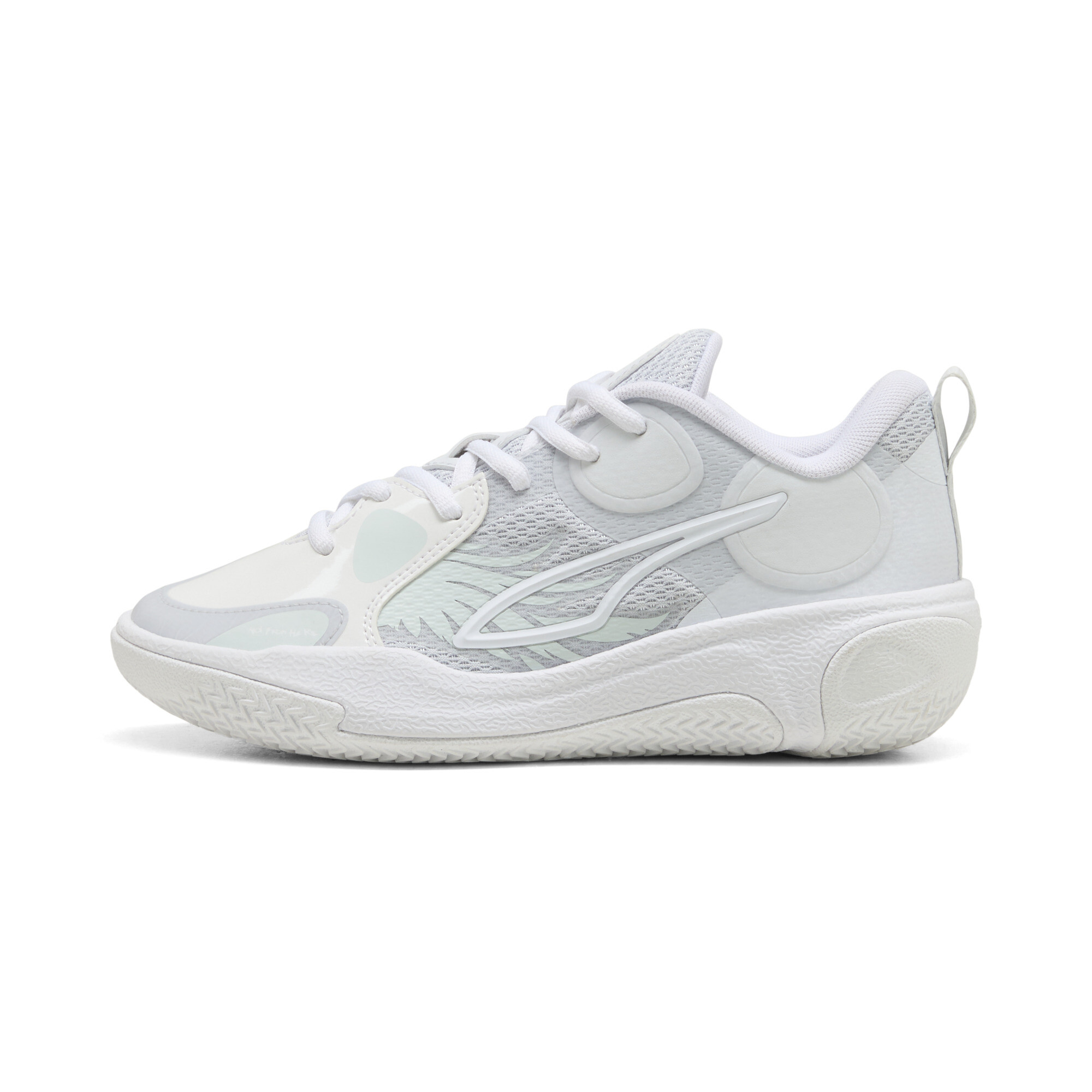 PUMA Młodzieżowe buty koszykarskie MB World.01, Buty, Biały, 38.5