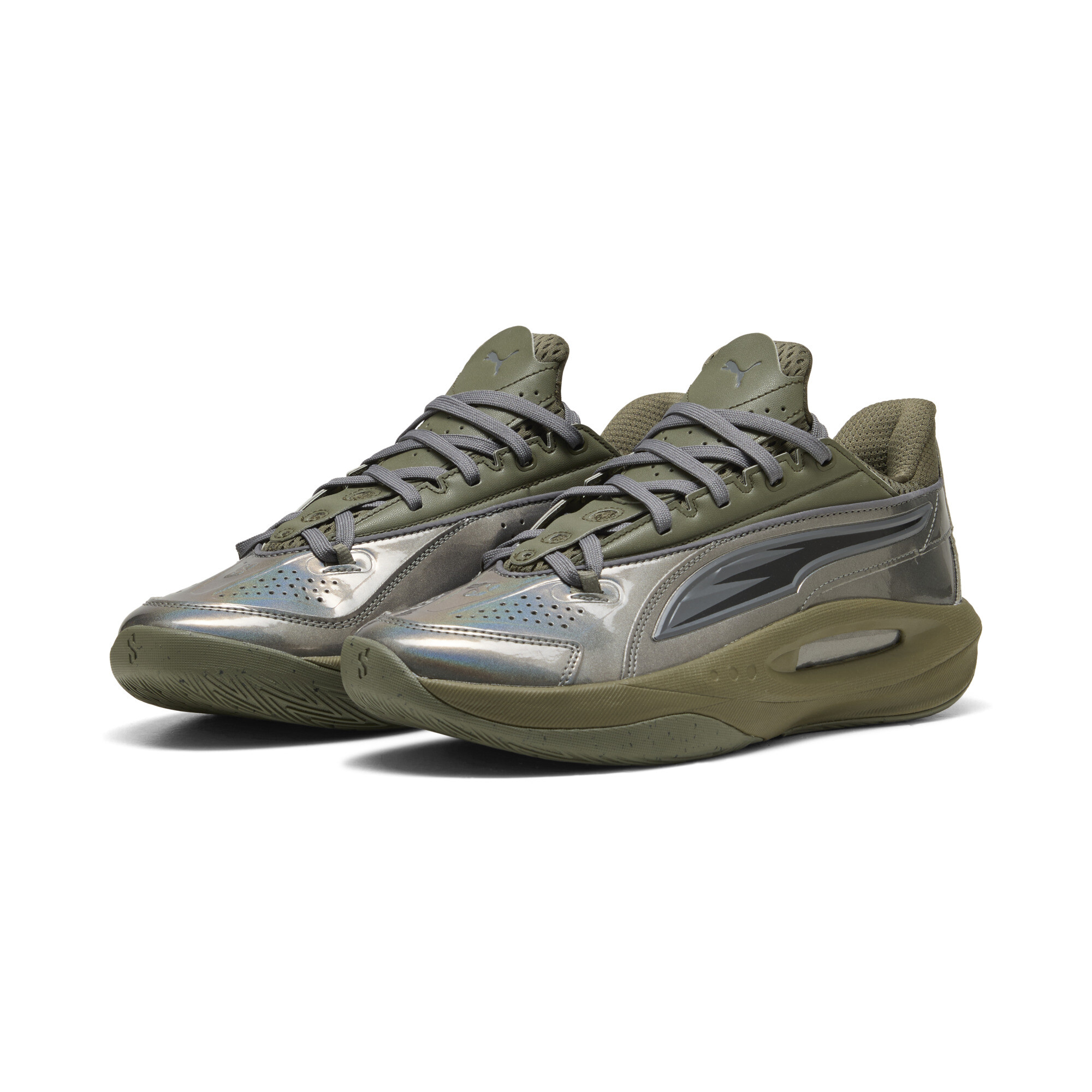PUMA Buty do koszykówki unisex Scoot Zeros III, Akcesoria, Zielony, 44.5