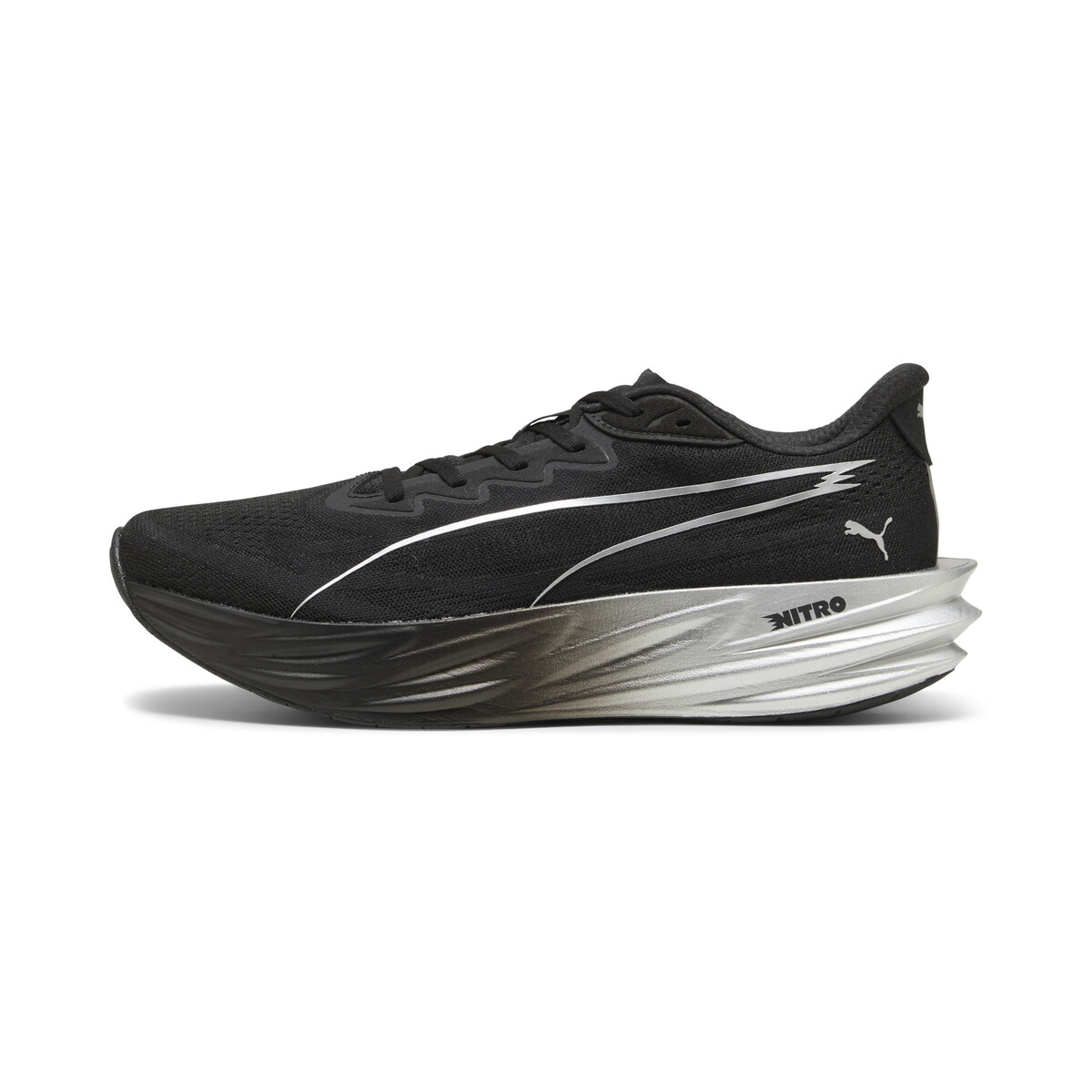 Deviate Pure NITRO™ Running Shoes Men in Black/Flat Dark Gray Silver by PUMA, UK 11.5