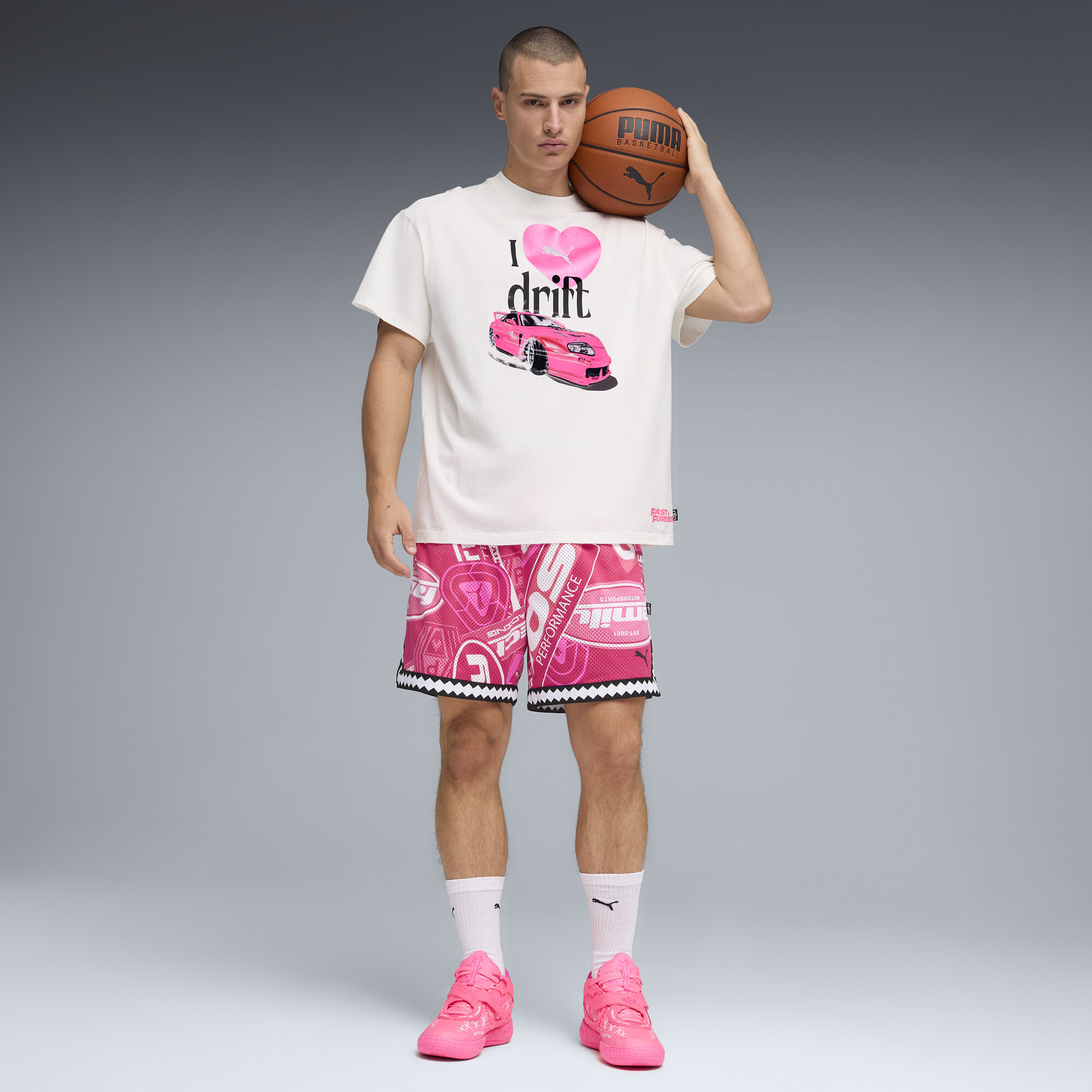 PUMA x FAST&FURIOUS MB.05 Miami uniseks basketbalschoenen, Maat 44,5 thumbnail 6