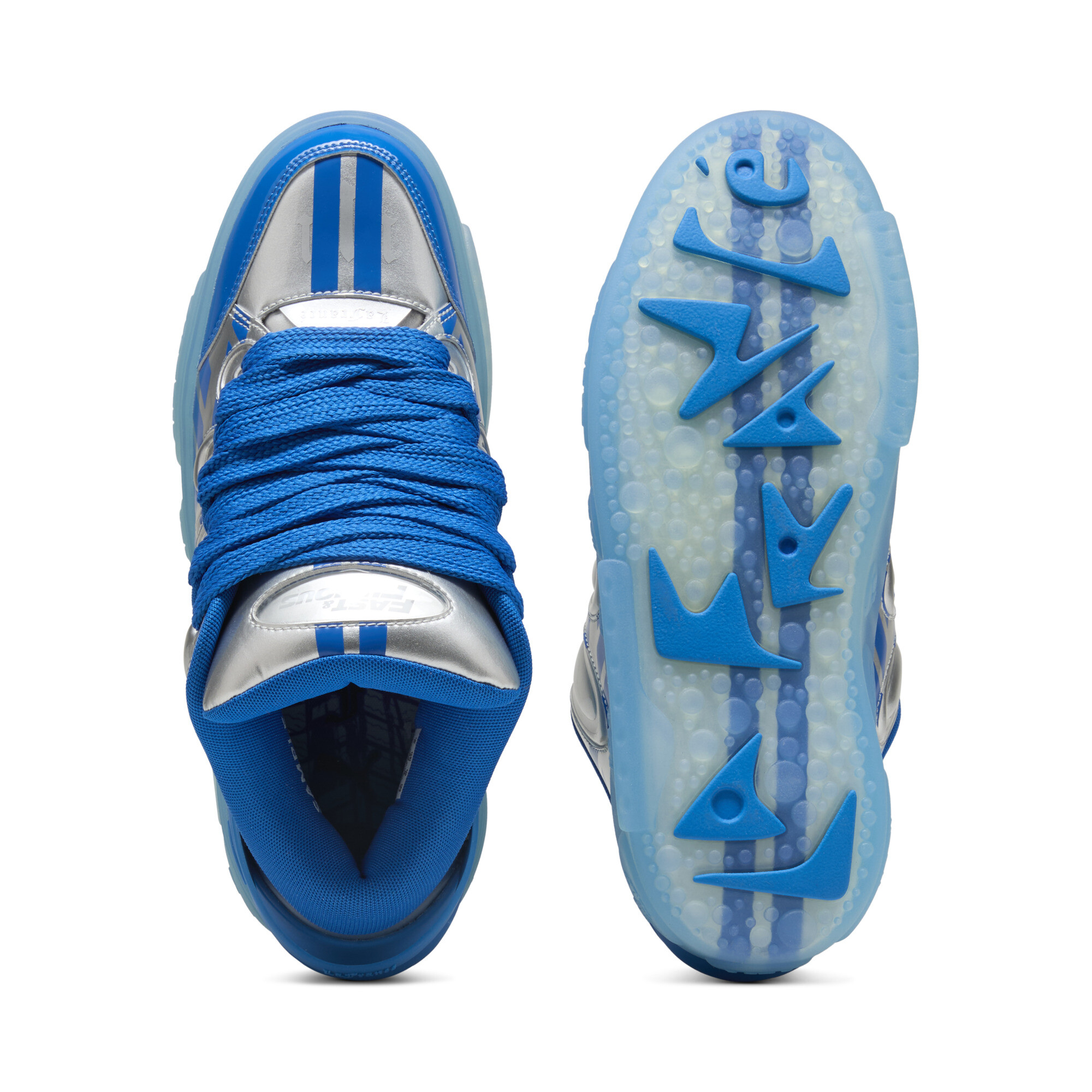 PUMA x FAST&FURIOUS LaFrancé Miami uniseks sneakers, Blauw/Zilver, Maat 51 thumbnail 4