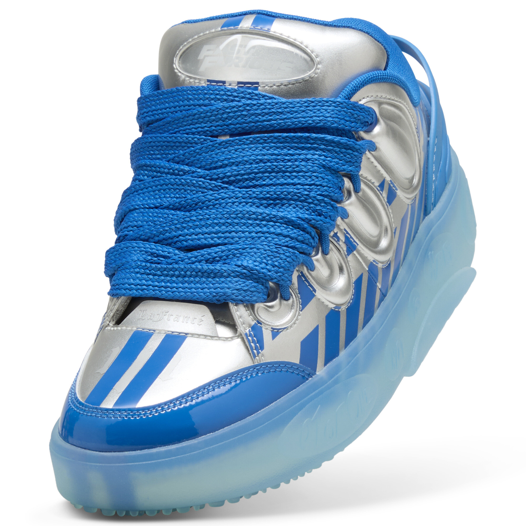 PUMA x FAST&FURIOUS LaFrancé Miami uniseks sneakers, Blauw/Zilver, Maat 51 thumbnail 2