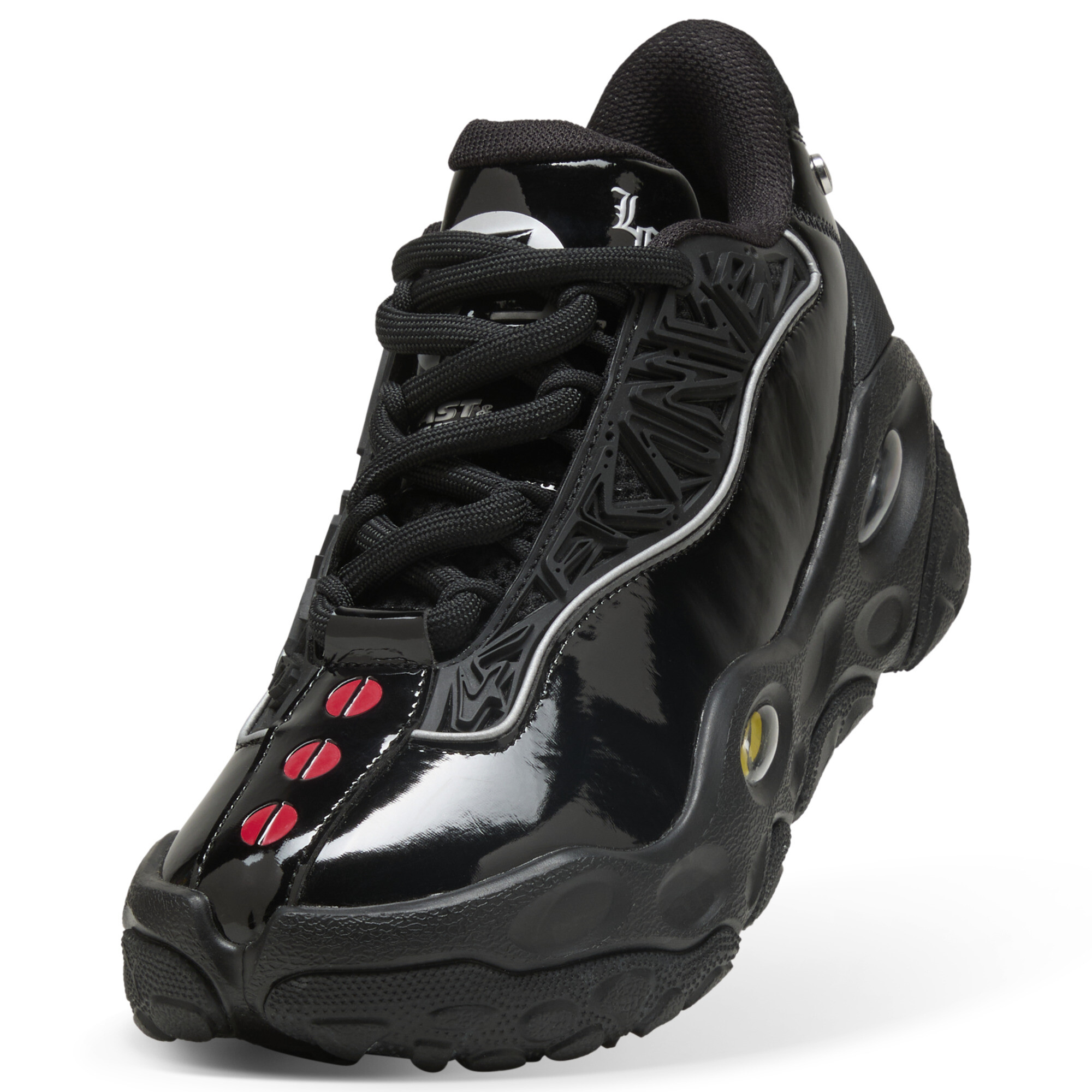 PUMA x FAST&FURIOUS LaFrancé RNR LA uniseks sneakers, Zwart/Geel, Maat 51 thumbnail 2