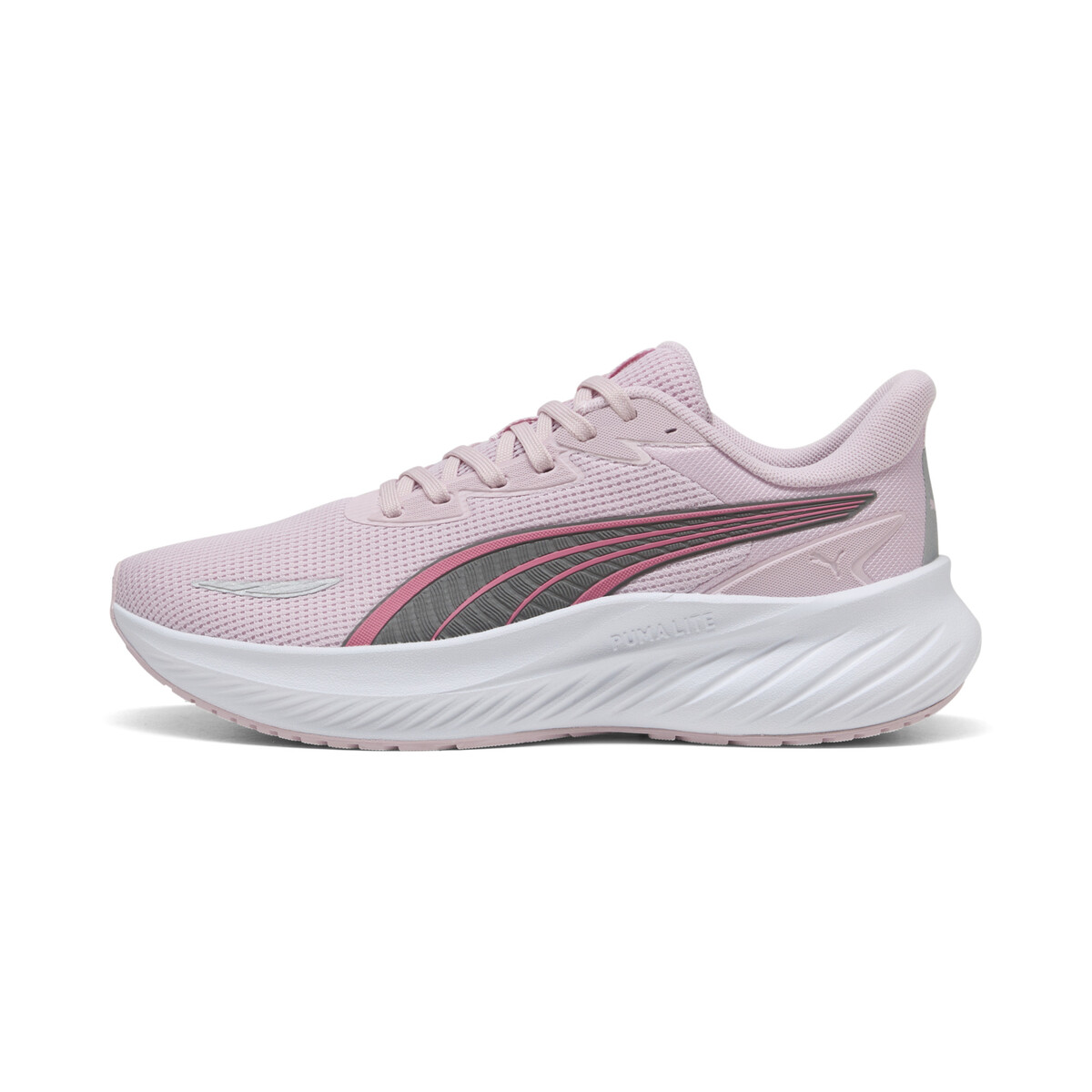 Pounce Lite 2 Running Shoes Youth in Rose Mauve/Silver Magic White by PUMA, UK 6