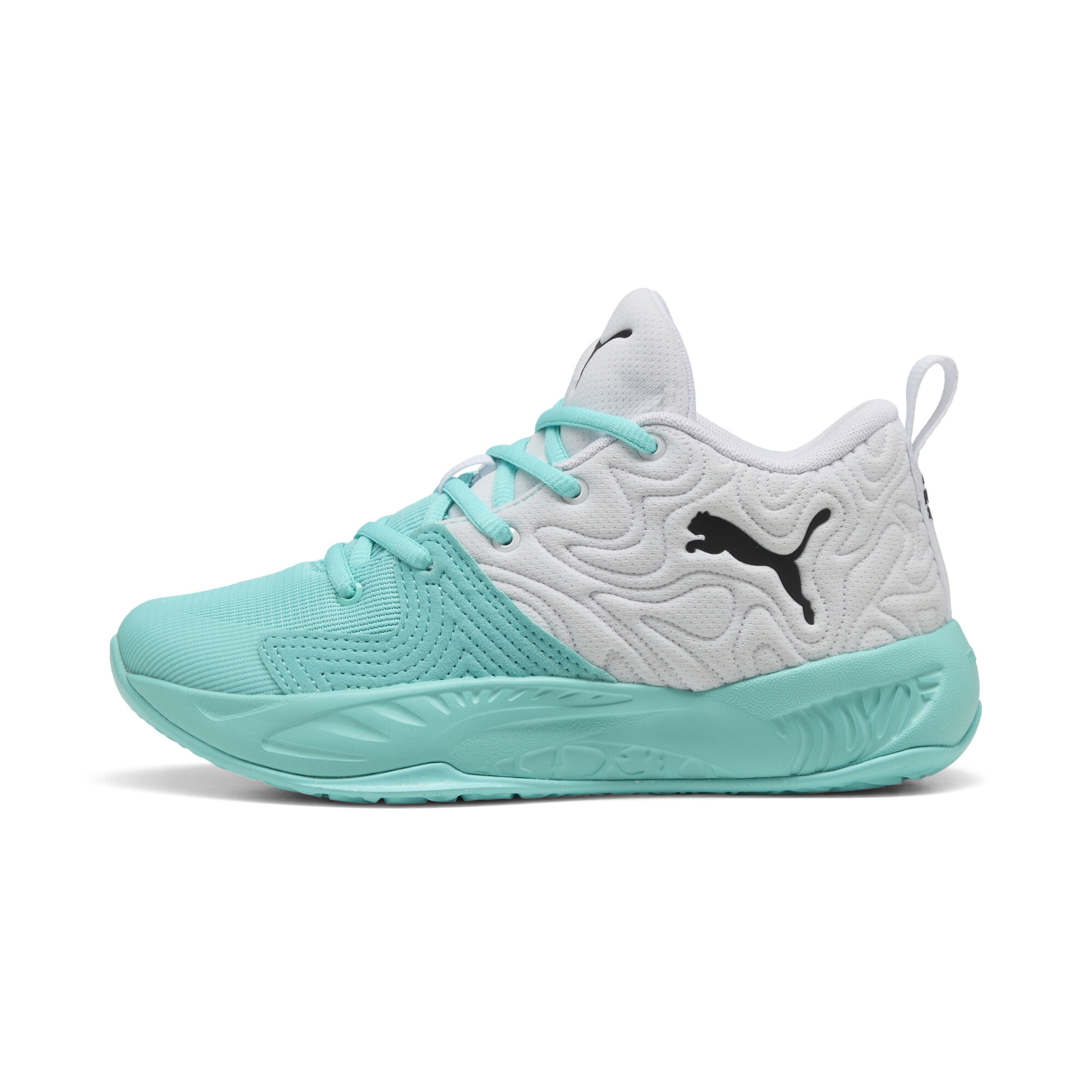 PUMA Court Pro 3 Mid Basketballschuhe Teenager, Schuhe, Weiß, 38.5