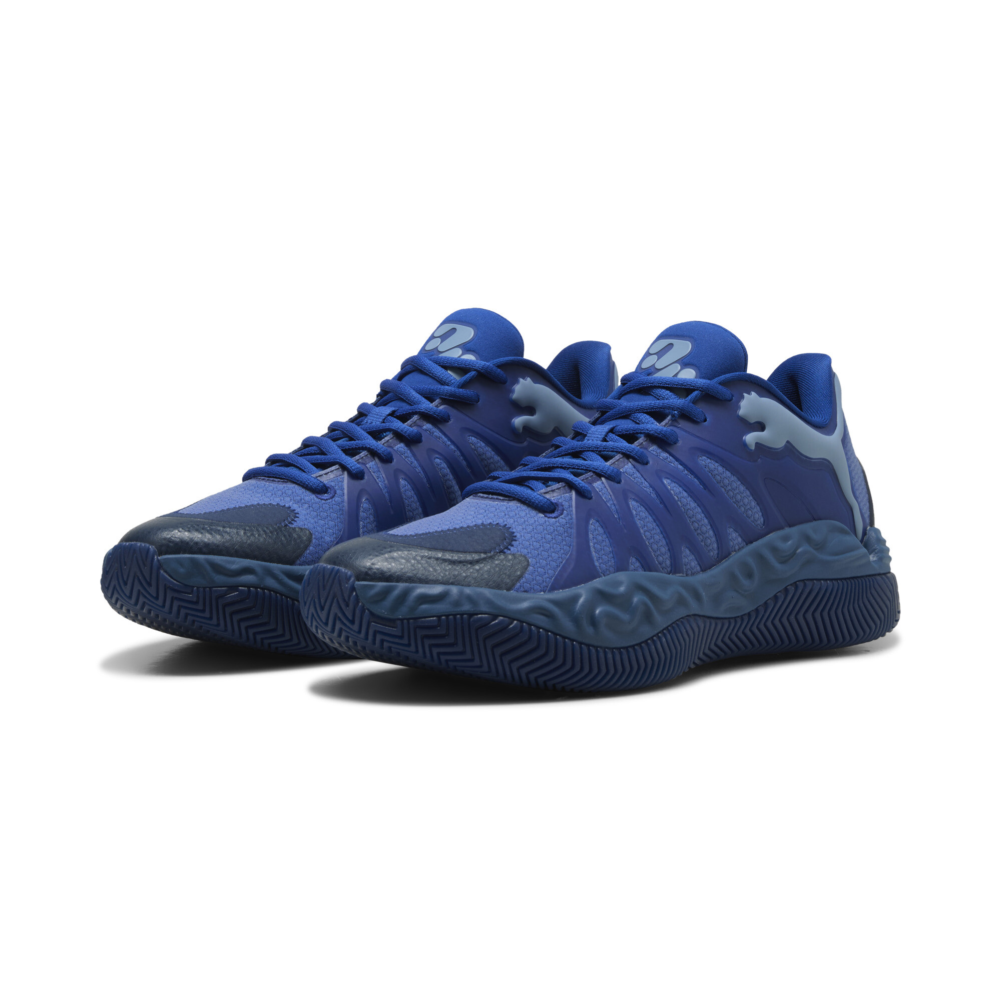 PUMA Hali 1 Low Basketballschuhe Unisex, Accessoires, Blau, 44