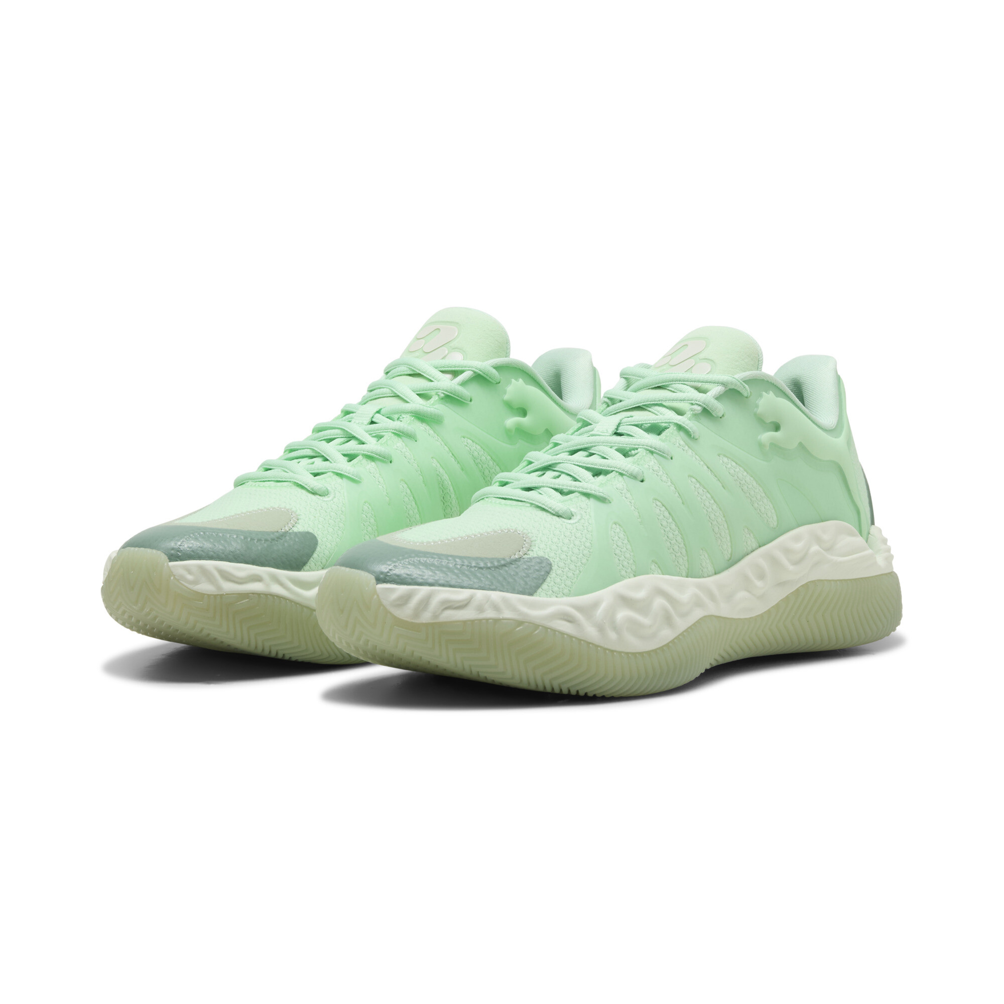 PUMA Hali 1 Low Basketballschuhe Unisex, Accessoires, Grün, 44.5
