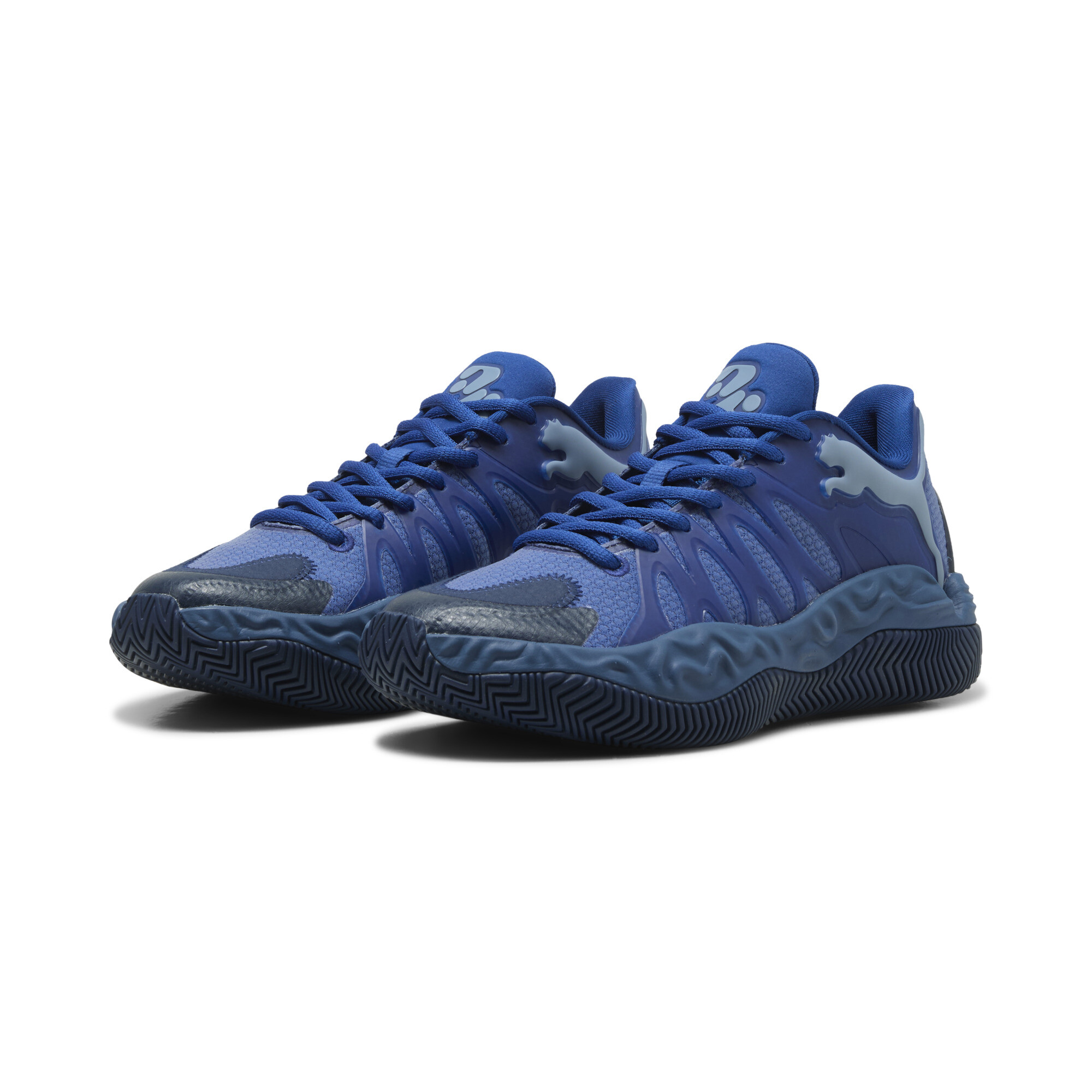 PUMA Hali 1 Low Basketballschuhe Teenager, Accessoires, Blau, 38.5