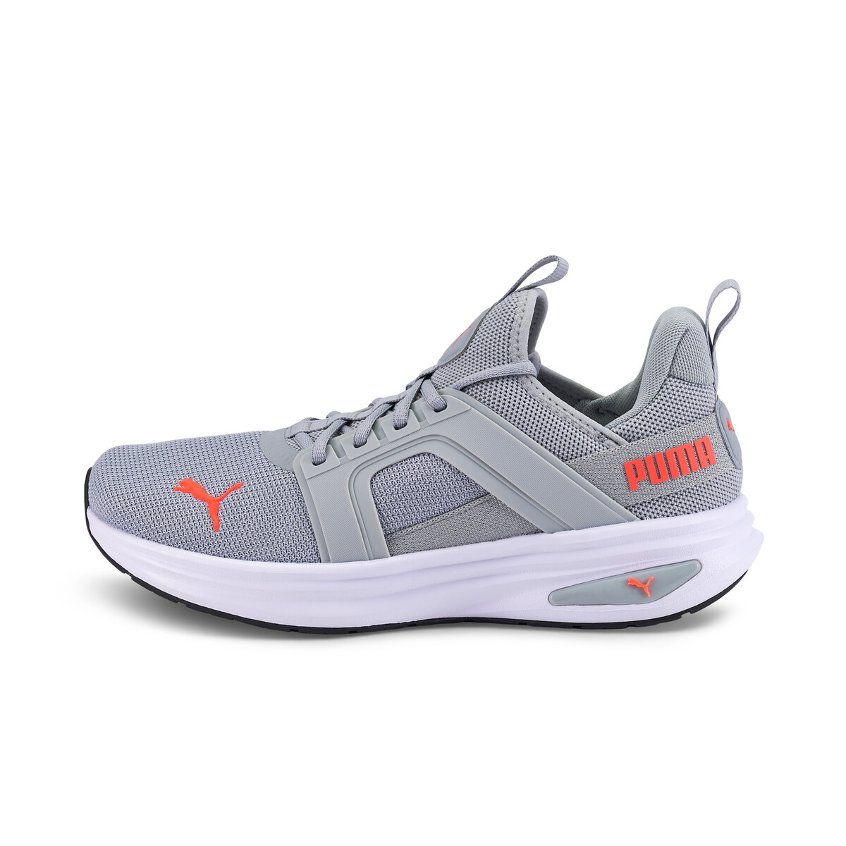 SOFTRIDE Enzo 6 Sneakers Unisex in Cool Mid Gray/White Ultra Red by PUMA, UK 10