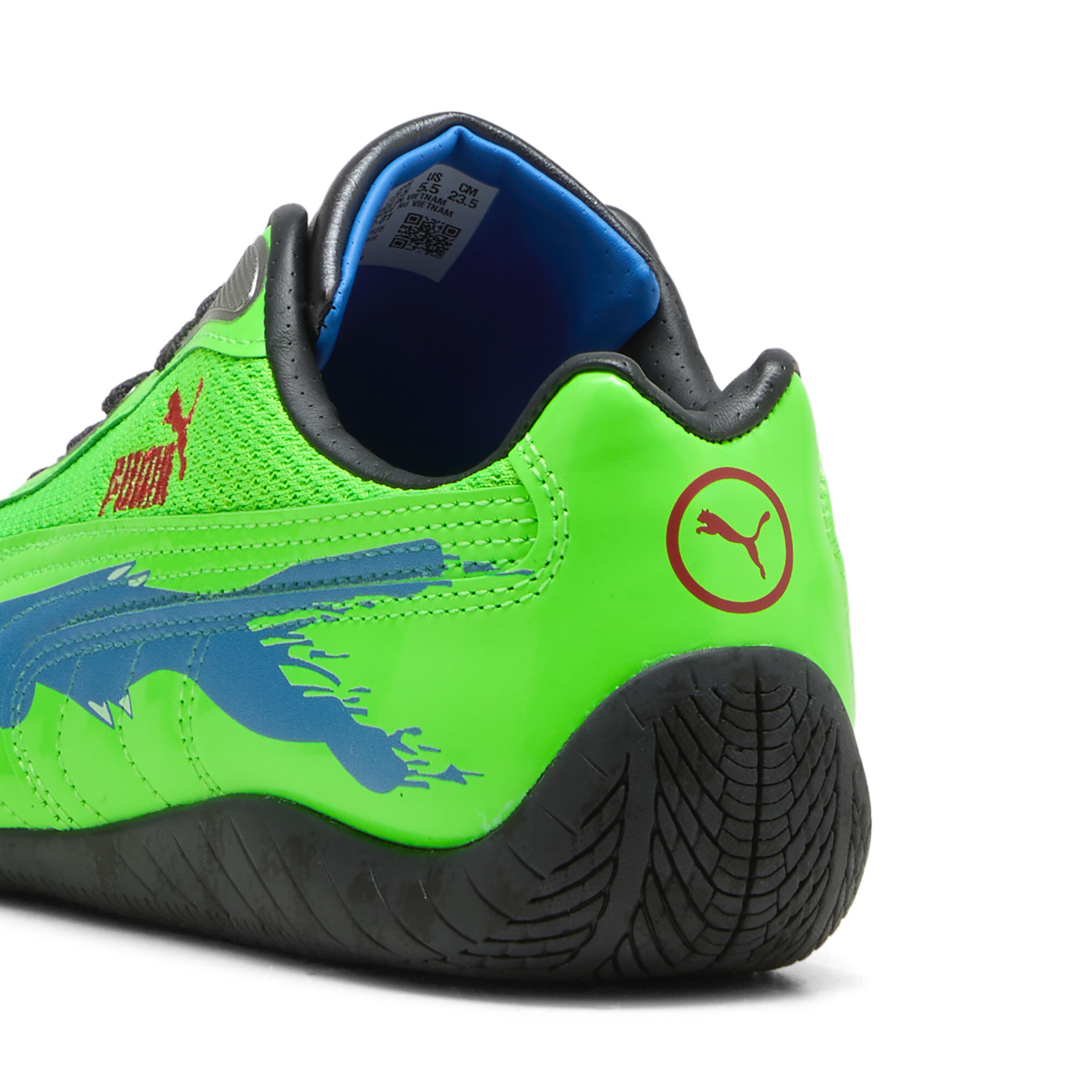 PUMA x FAST&FURIOUS LA Speedcat uniseks sneakers, Blauw/Groen/Zwart, Maat 37 thumbnail 5