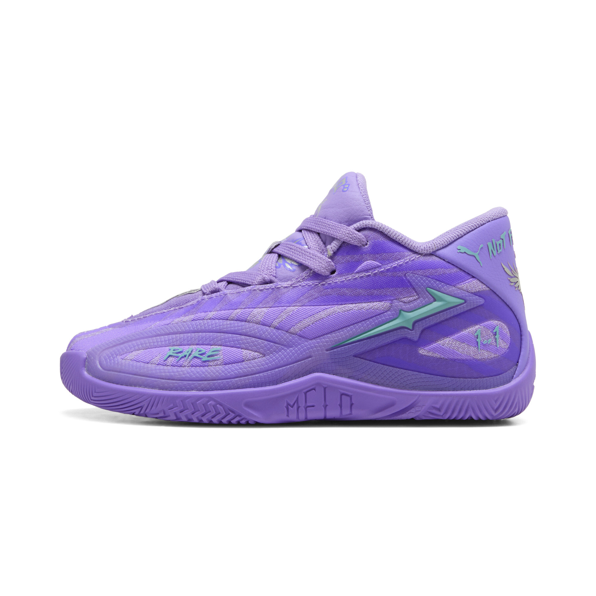 PUMA Dziecięce buty koszykarskie MB.06 Shooting Star, Akcesoria, Fioletowy, 31.5