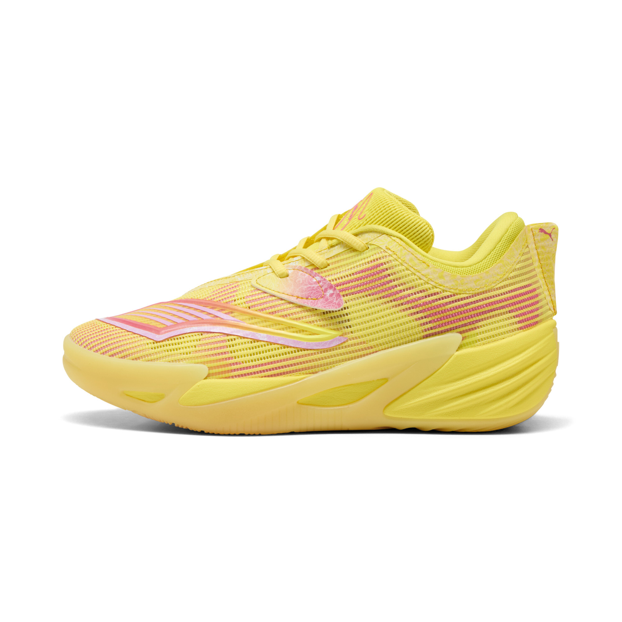 PUMA All-Pro NITRO 2 'Josh Giddey PE' Basketball Shoes, Men's, M12/W13.5, Yellow/Pink