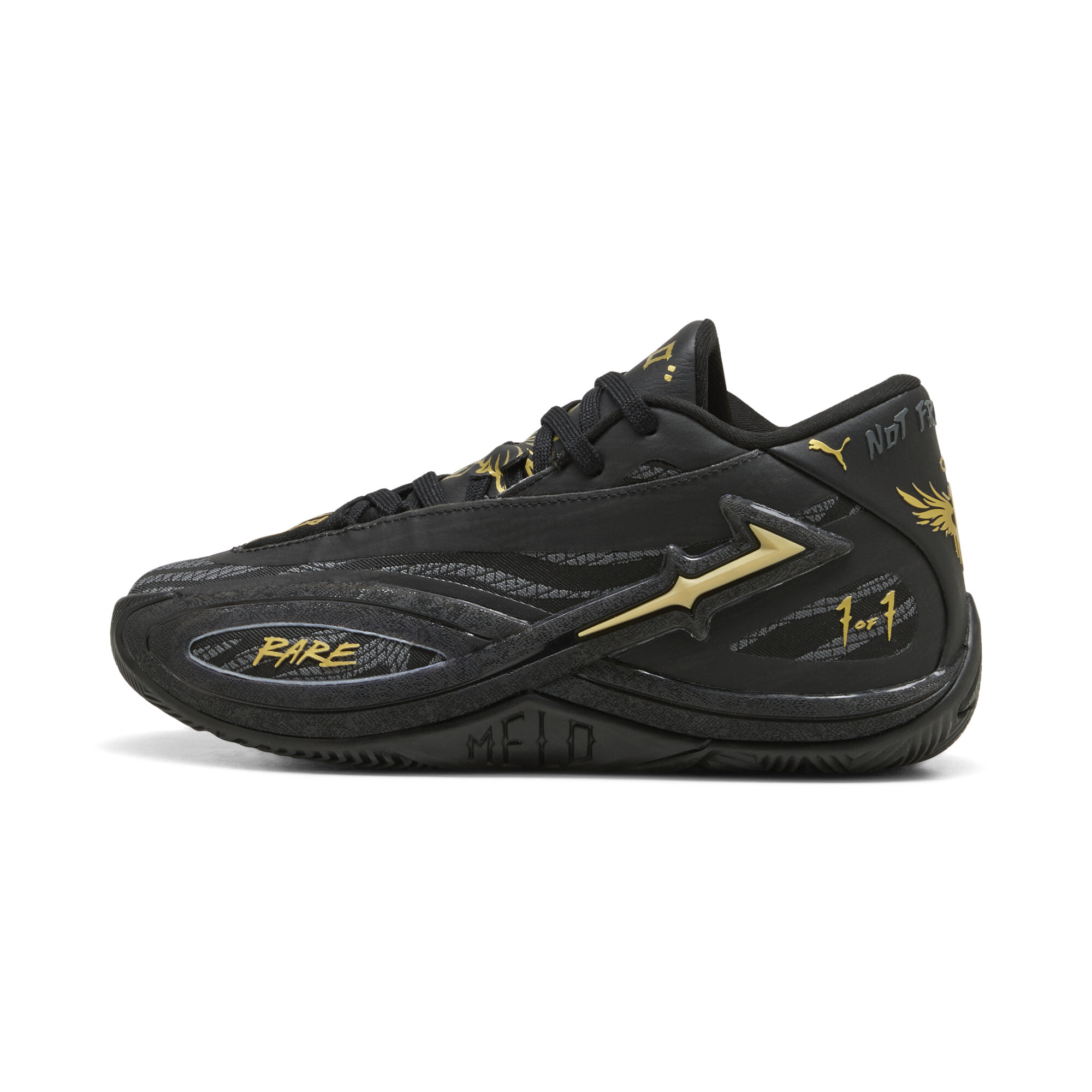 Boys Lamelo Ball PUMA MB.06 Orbit - Boys' Grade School Basketball Shoes - Gold / Black Size 4.0