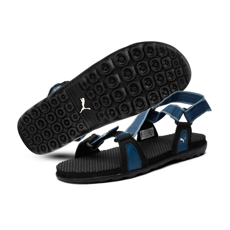 

Men's PUMA Jordy Sandals, White/black/blue