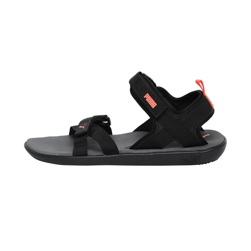 

Men's PUMA Pebble II Sandals, Black/red