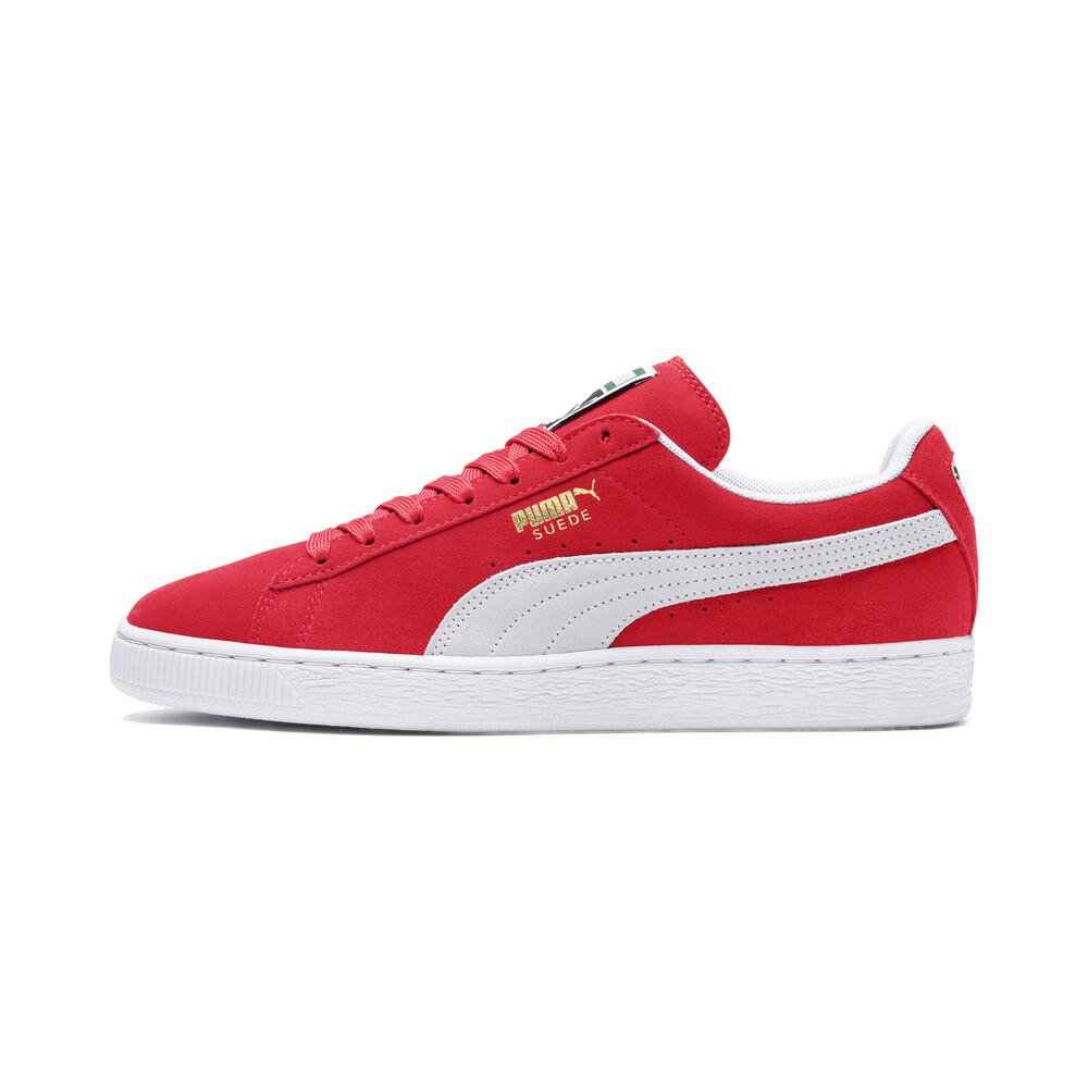 puma suede all red